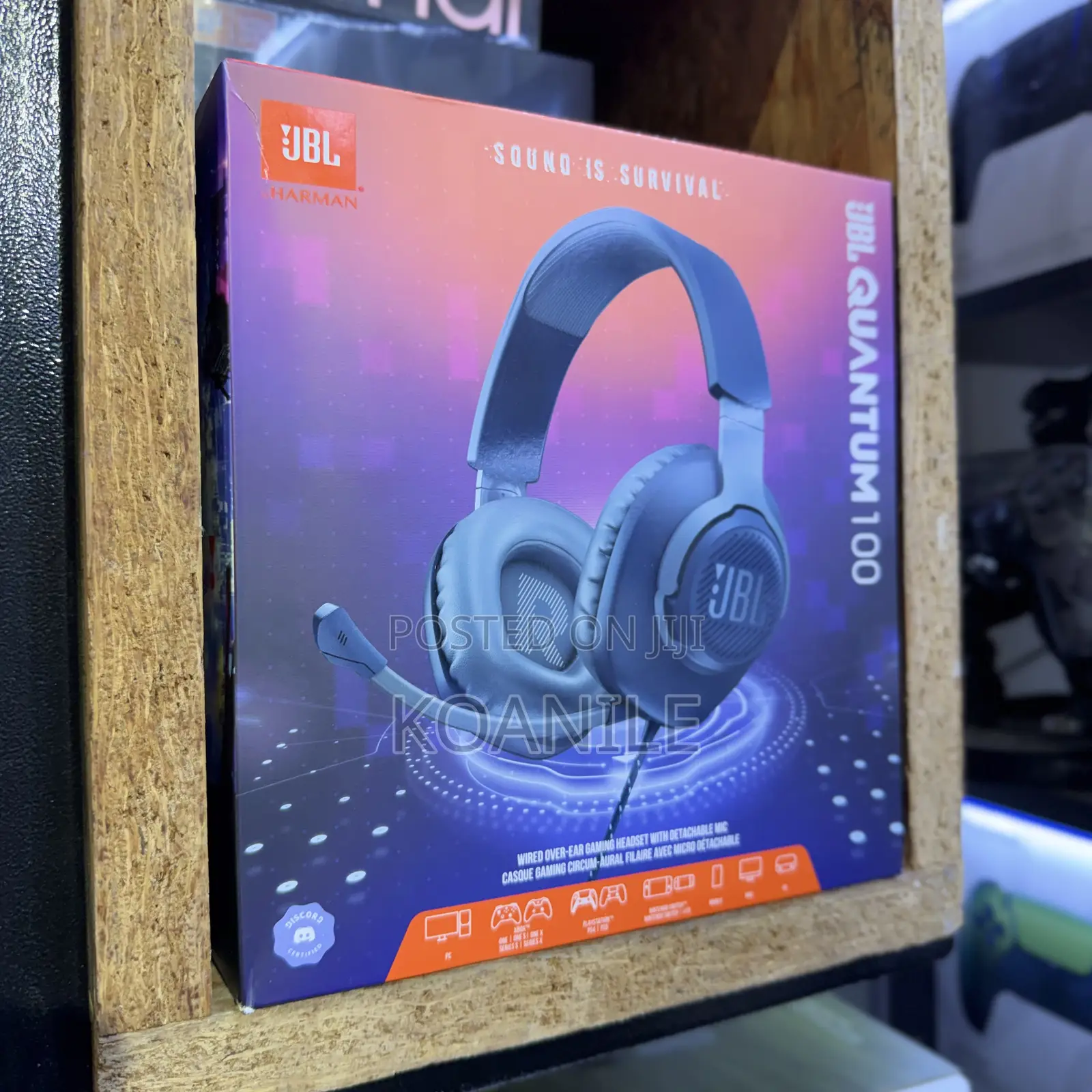 JBL Quantum 100 Wired Gaming Headset