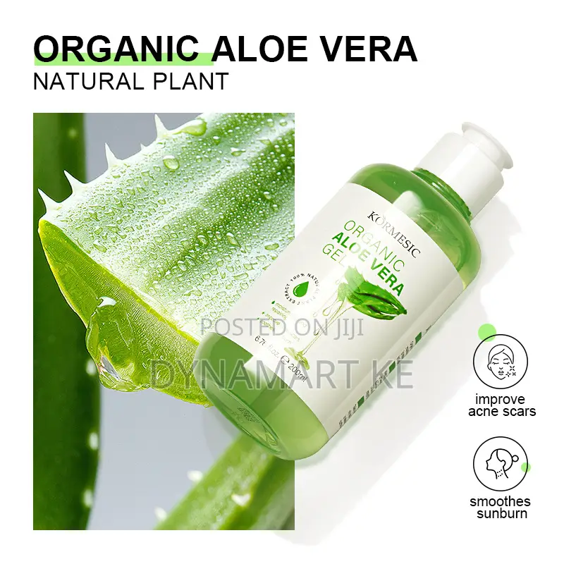 Kormesic Organic Aloe Vera Gel Moisturizing Soothes Sunburn