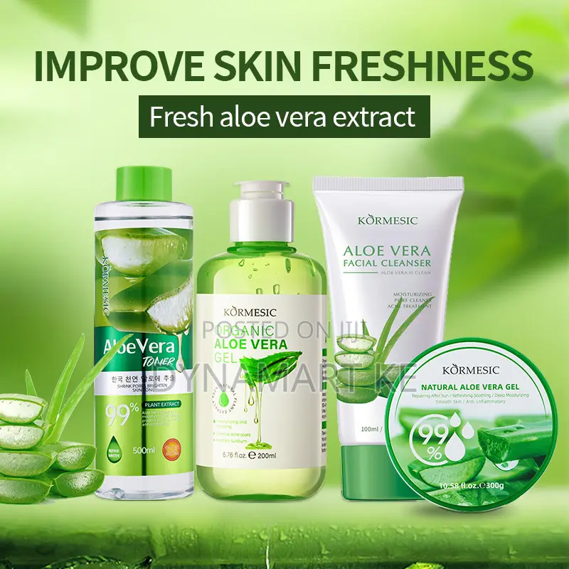 Kormesic Organic Aloe Vera Gel Moisturizing Soothes Sunburn