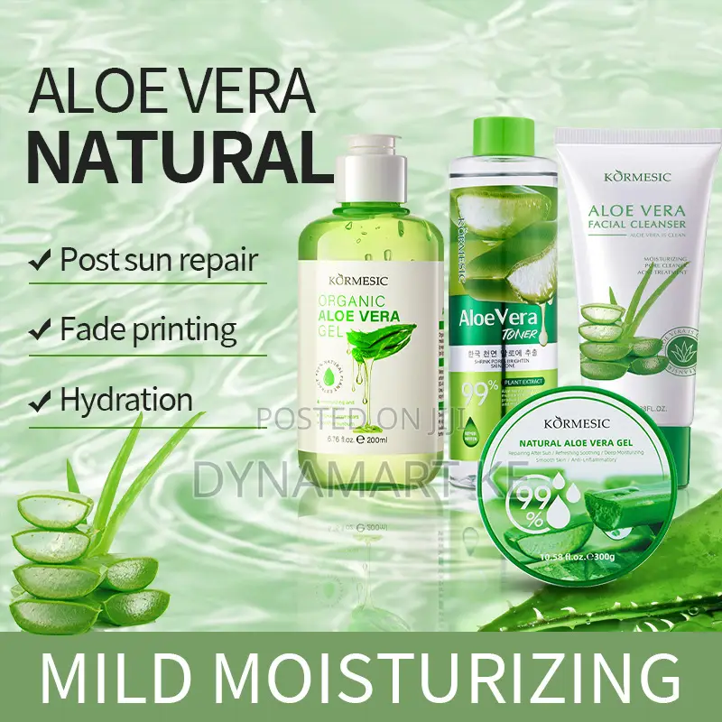 Kormesic Organic Aloe Vera Gel Moisturizing Soothes Sunburn