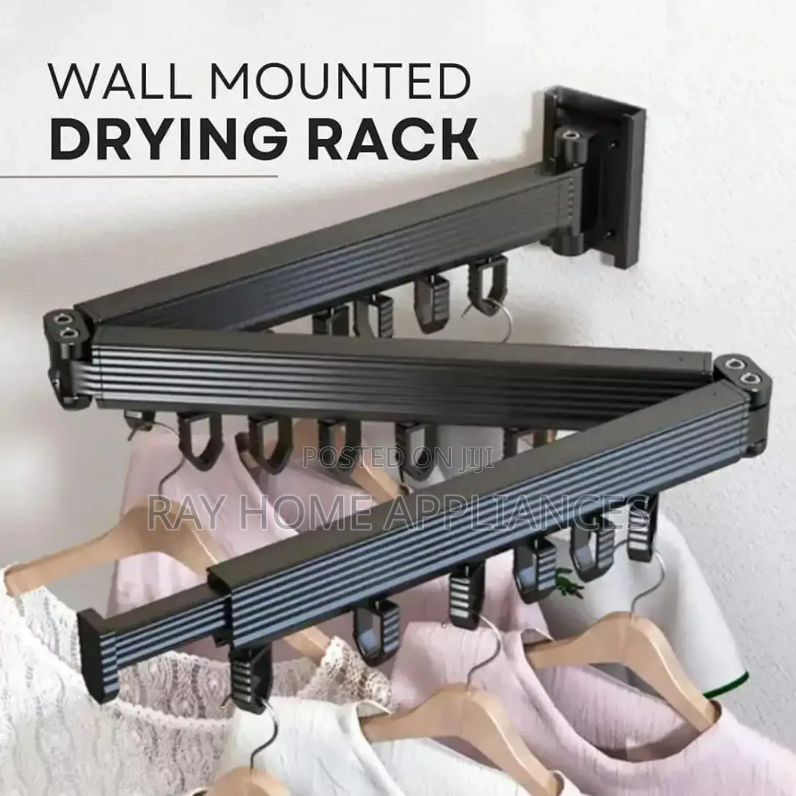 Foldable Wall Mounted Drying Clothes Indoor/Outdoor 360 Rotating Rack