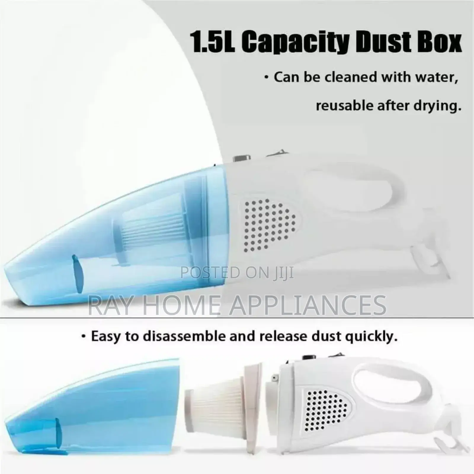 2 in 1 Multifunctional Household Handheld Dry Wet Vacuum Cleaner 600w