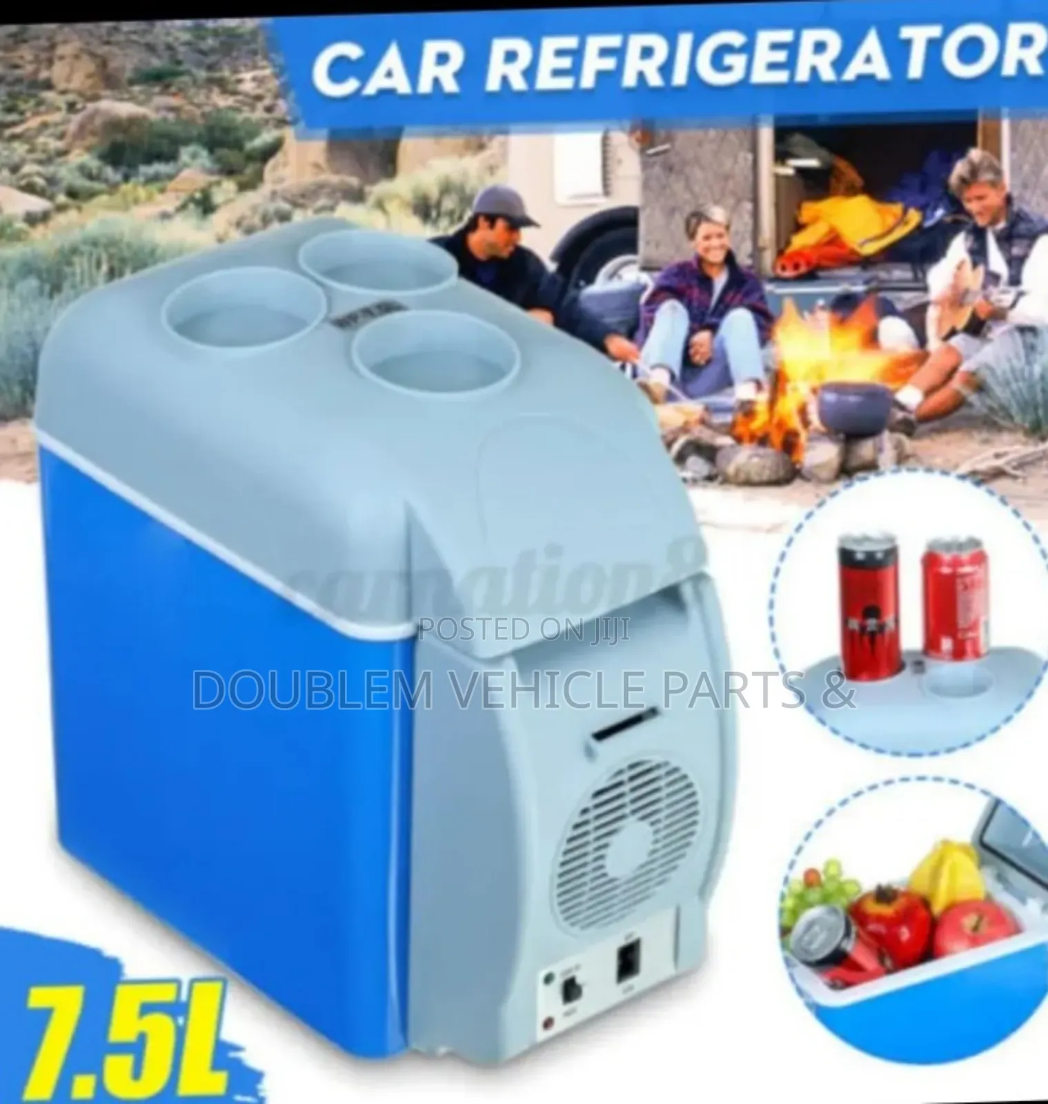 Portable Mini Car Fridge/Refrigerator 7.5 Litres Has Heating Function