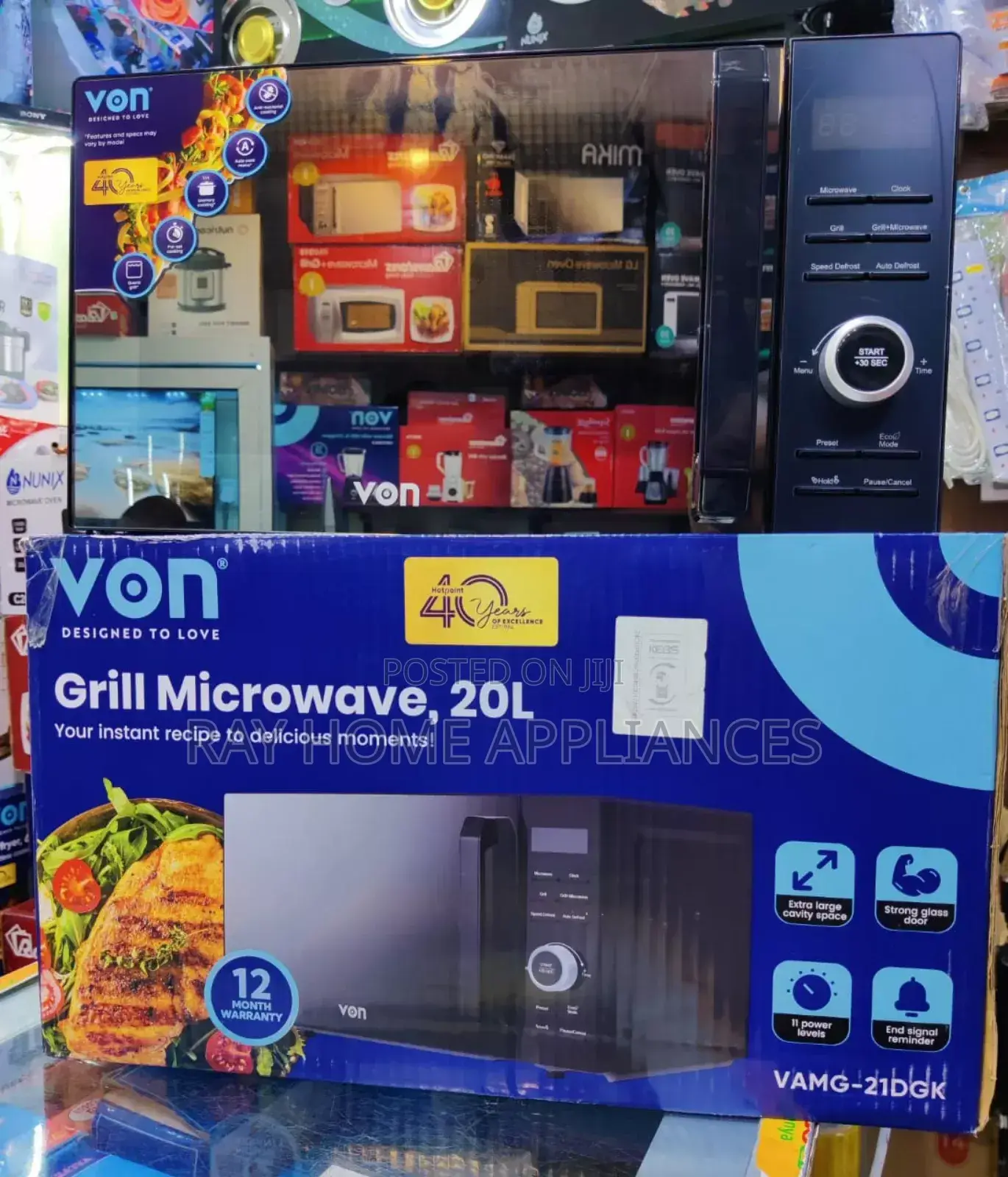 Von Digital Microwave 20litres With Grill