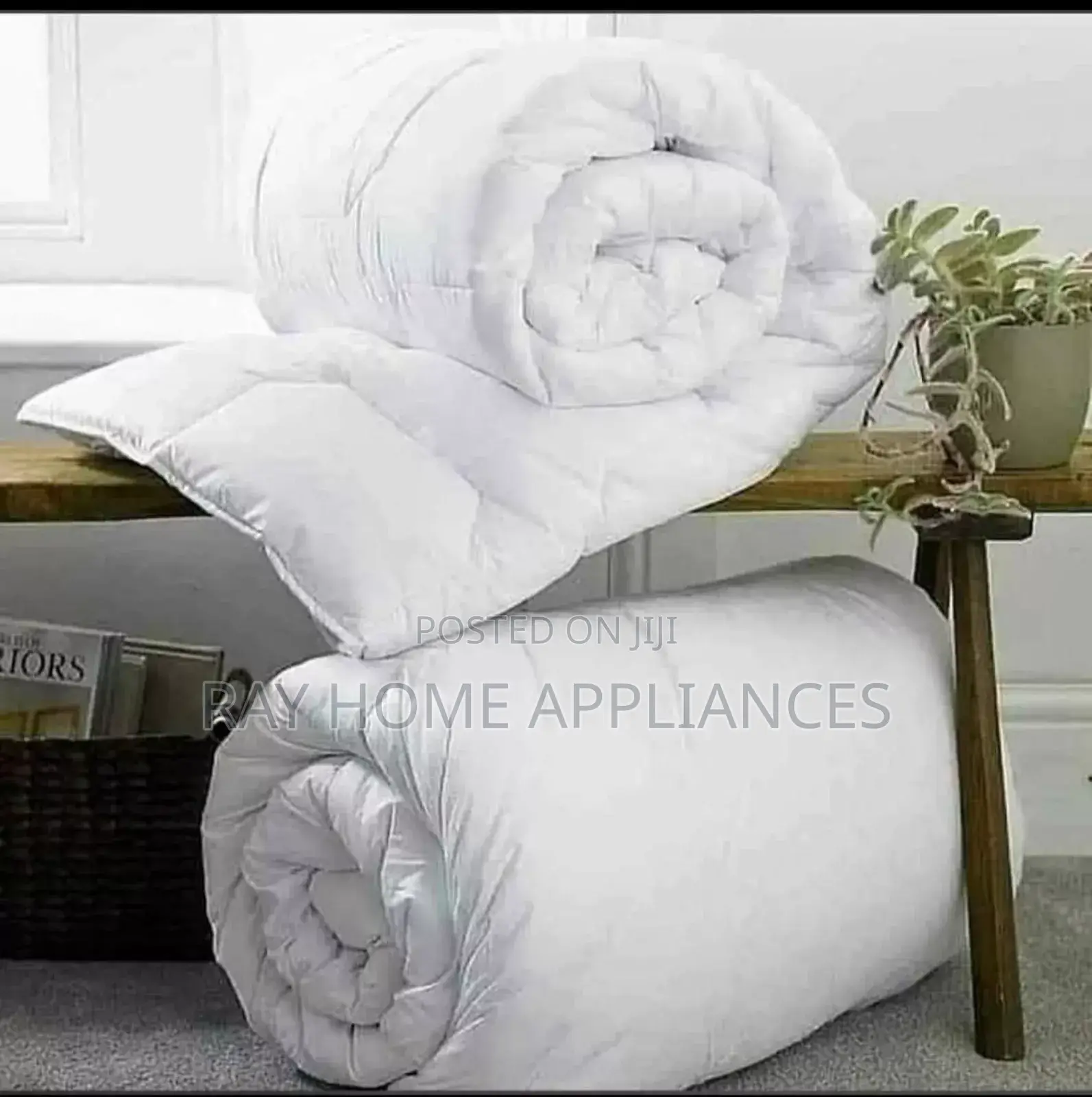 White Binded Duvets 1pc Duvet,1pc Bedsheet,2pcs Pillowcases Honeyg 7x8