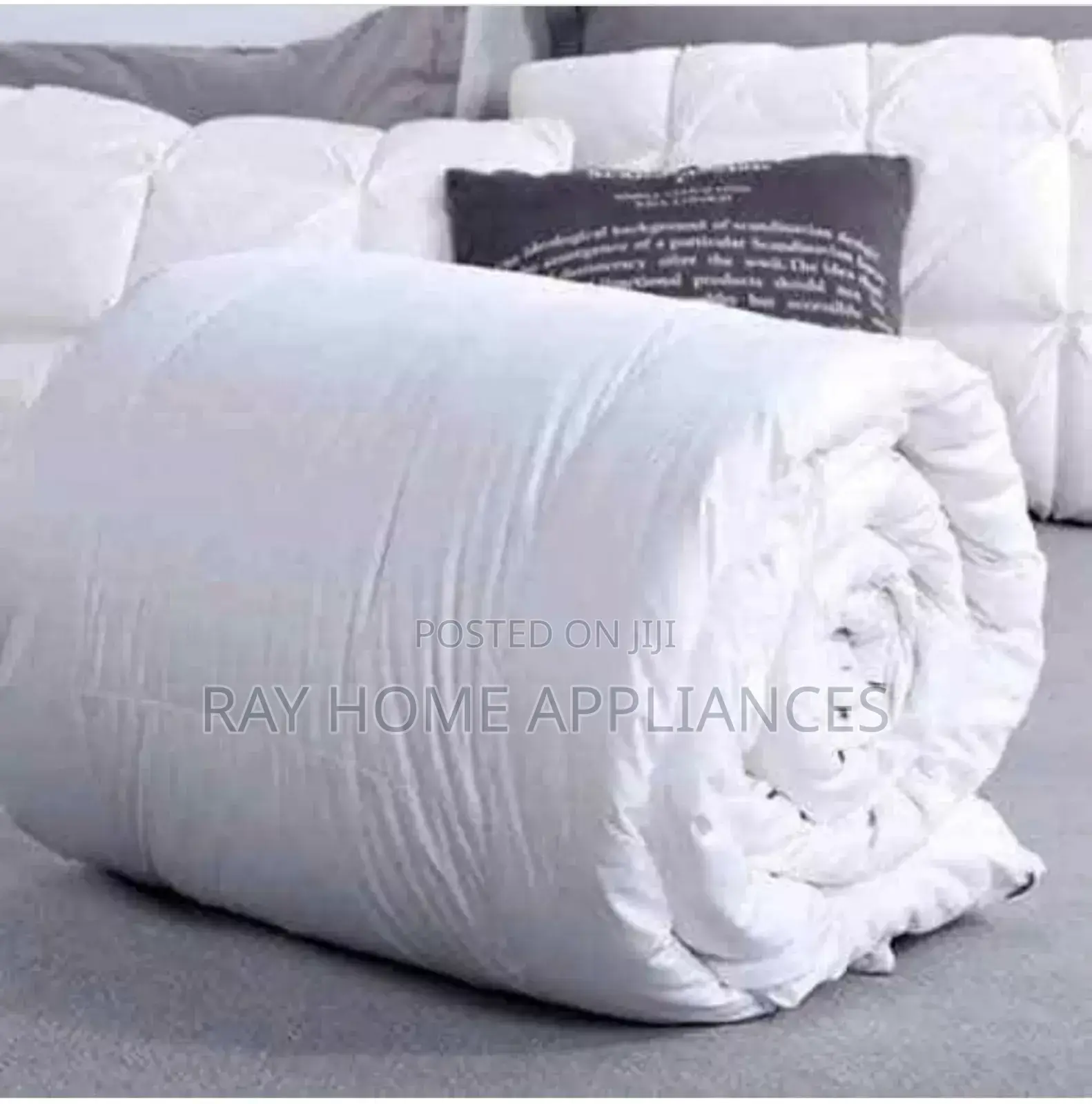 Single Piece White Striped Duvet Pure Cotton 6×7