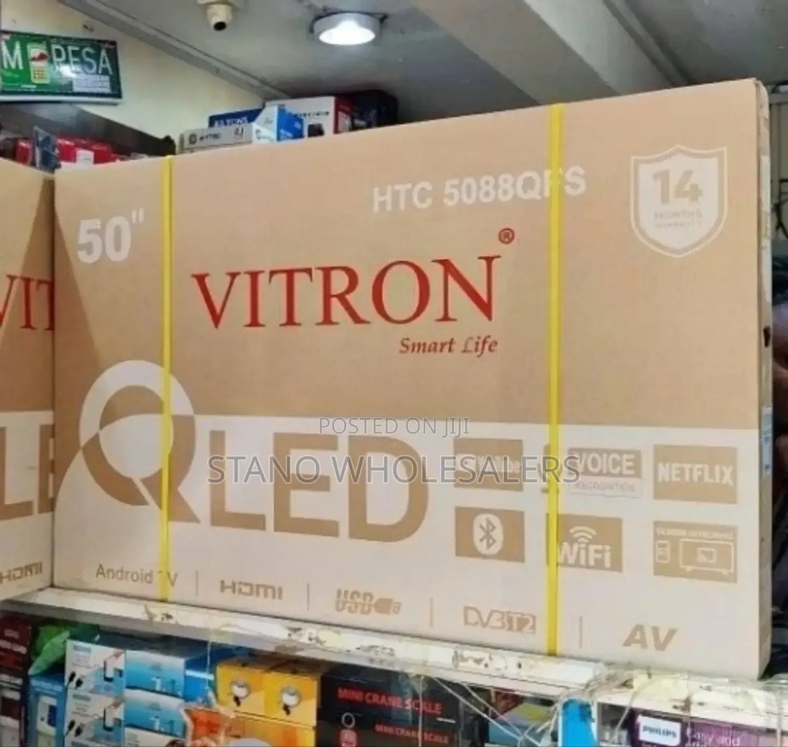 Vitron Qled 50 Inch Android Tv - 14 Months Warranty
