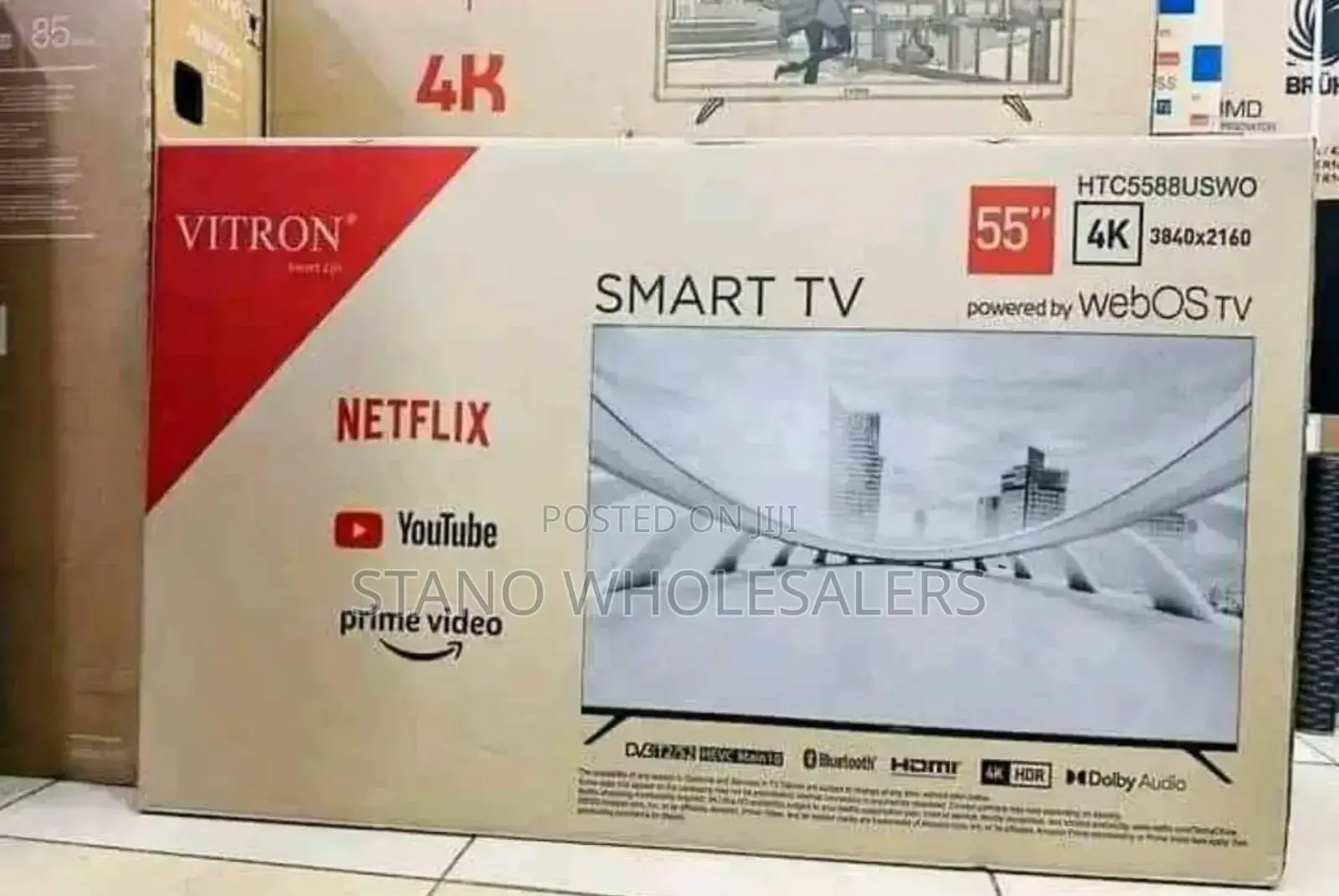 4 K Vitron 55 Inch Webos Frameless Tv