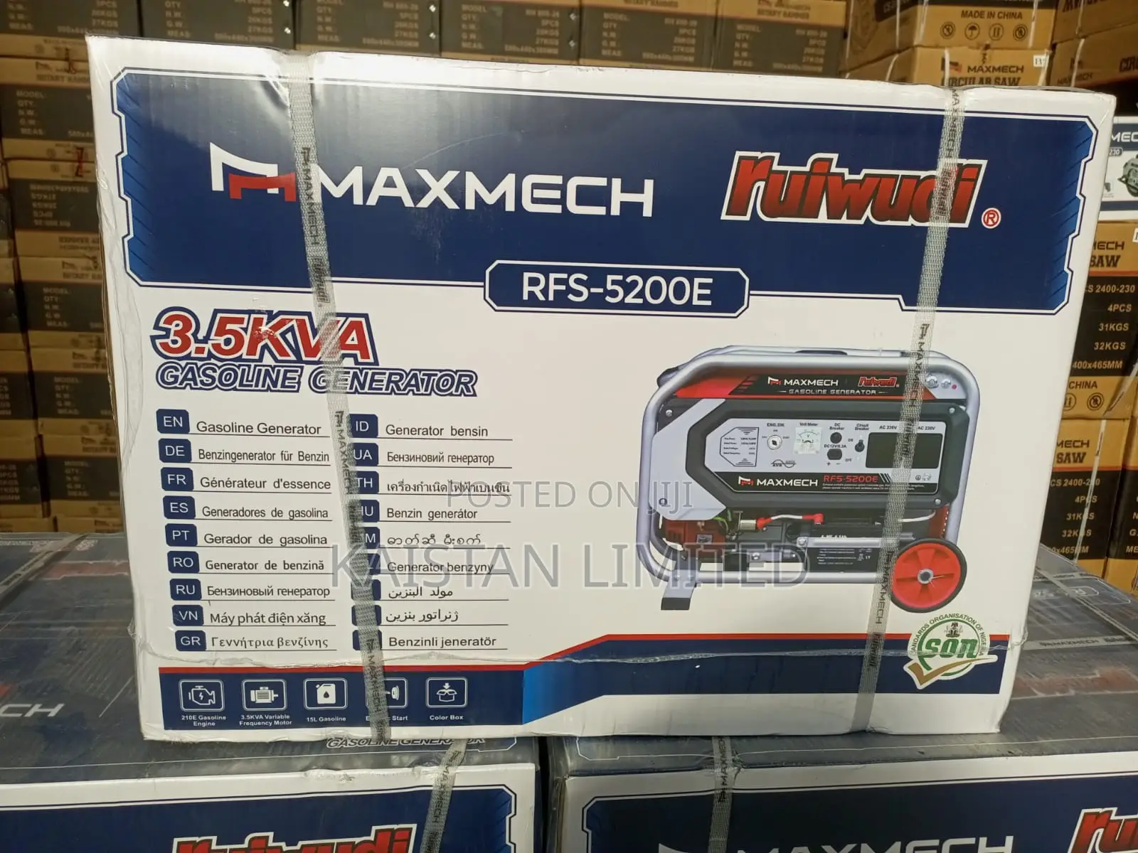 Maxmech Rfs-5200e 3.5kva Gasoline Generator. Electric Start -key Start