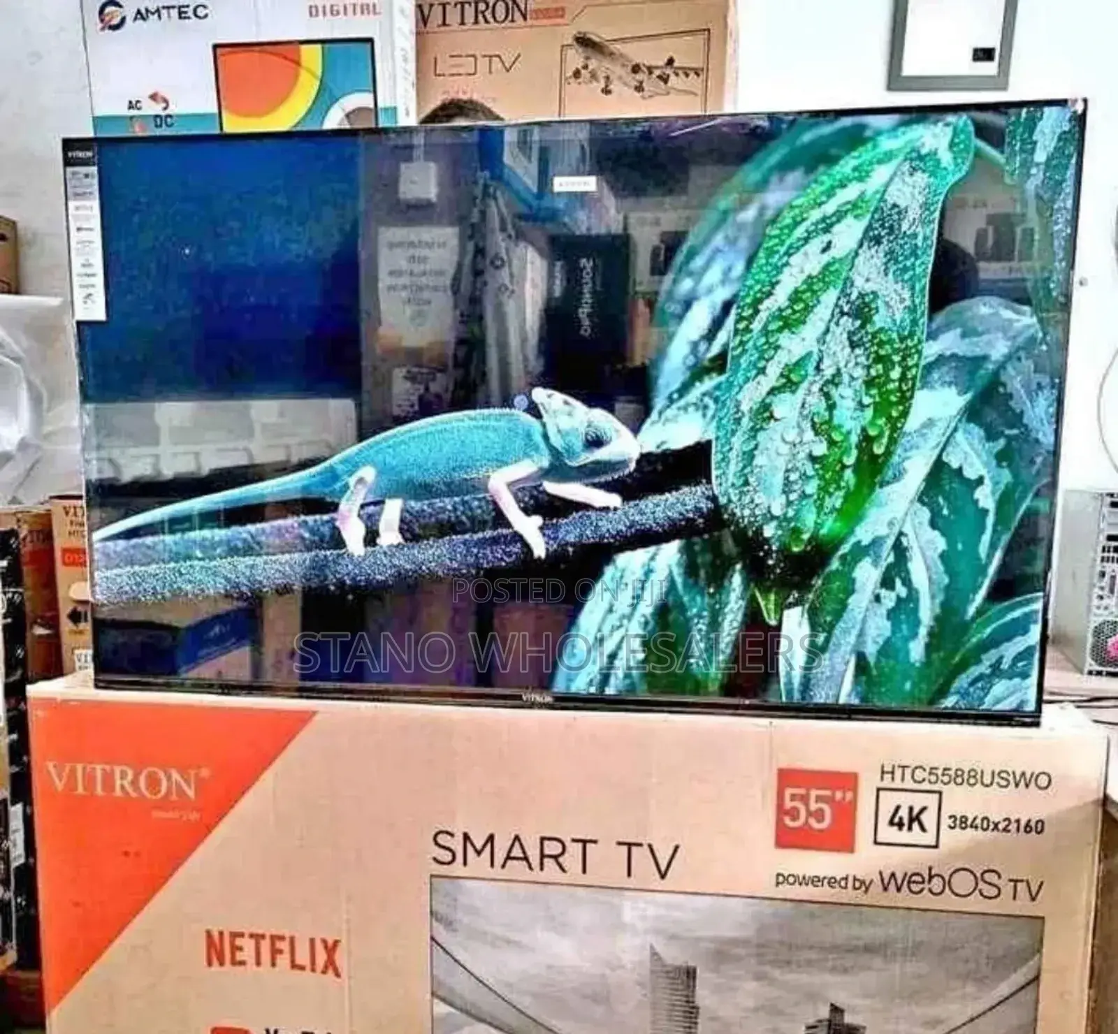 4 K Vitron 55 Inch Webos Frameless Tv