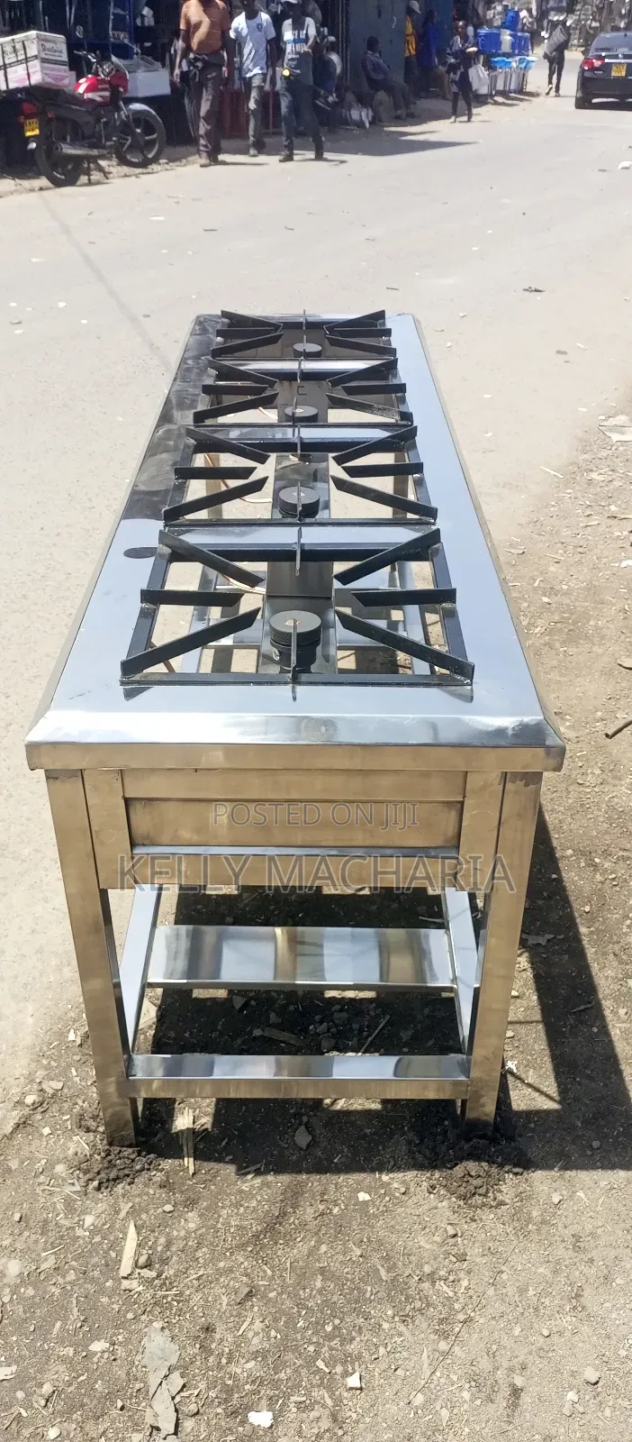 Four Stainless Steel Burner Gas Grill Jikos