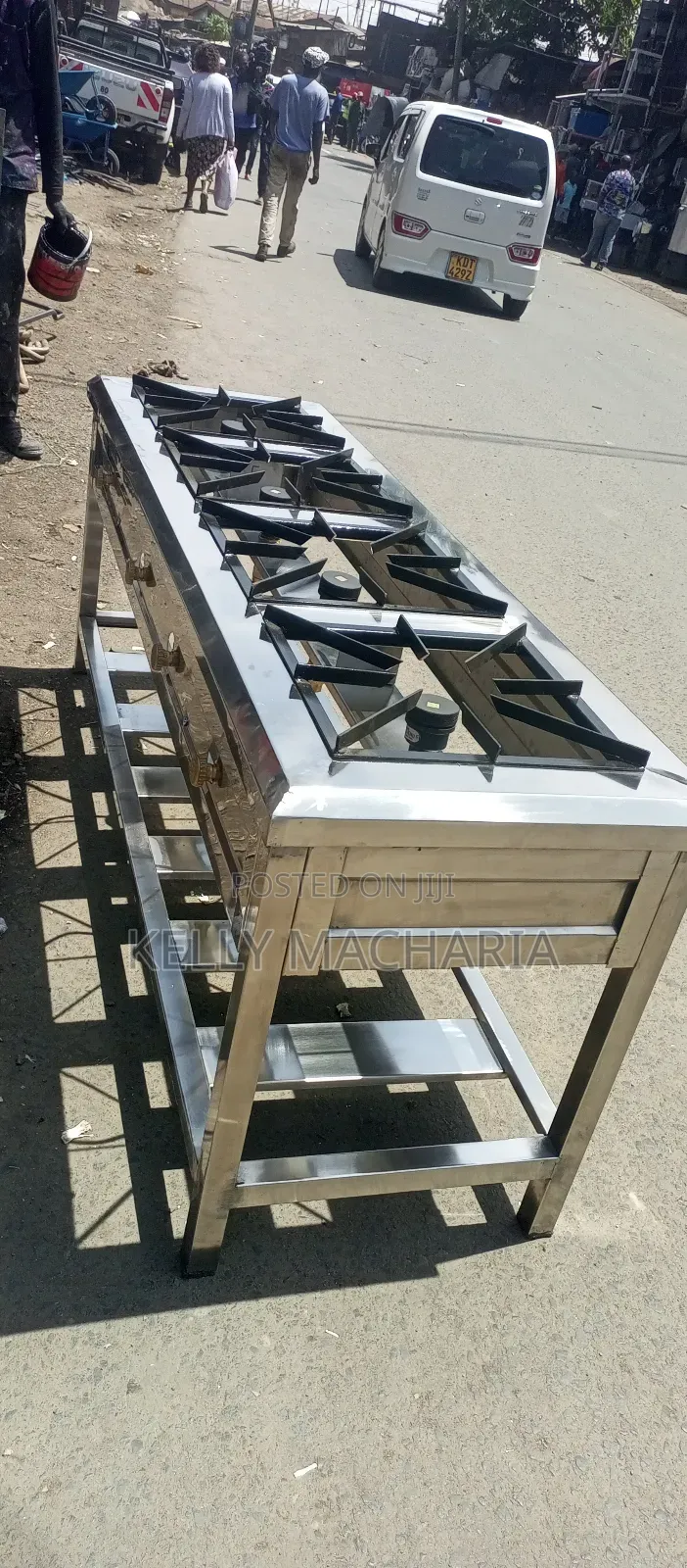 Four Stainless Steel Burner Gas Grill Jikos