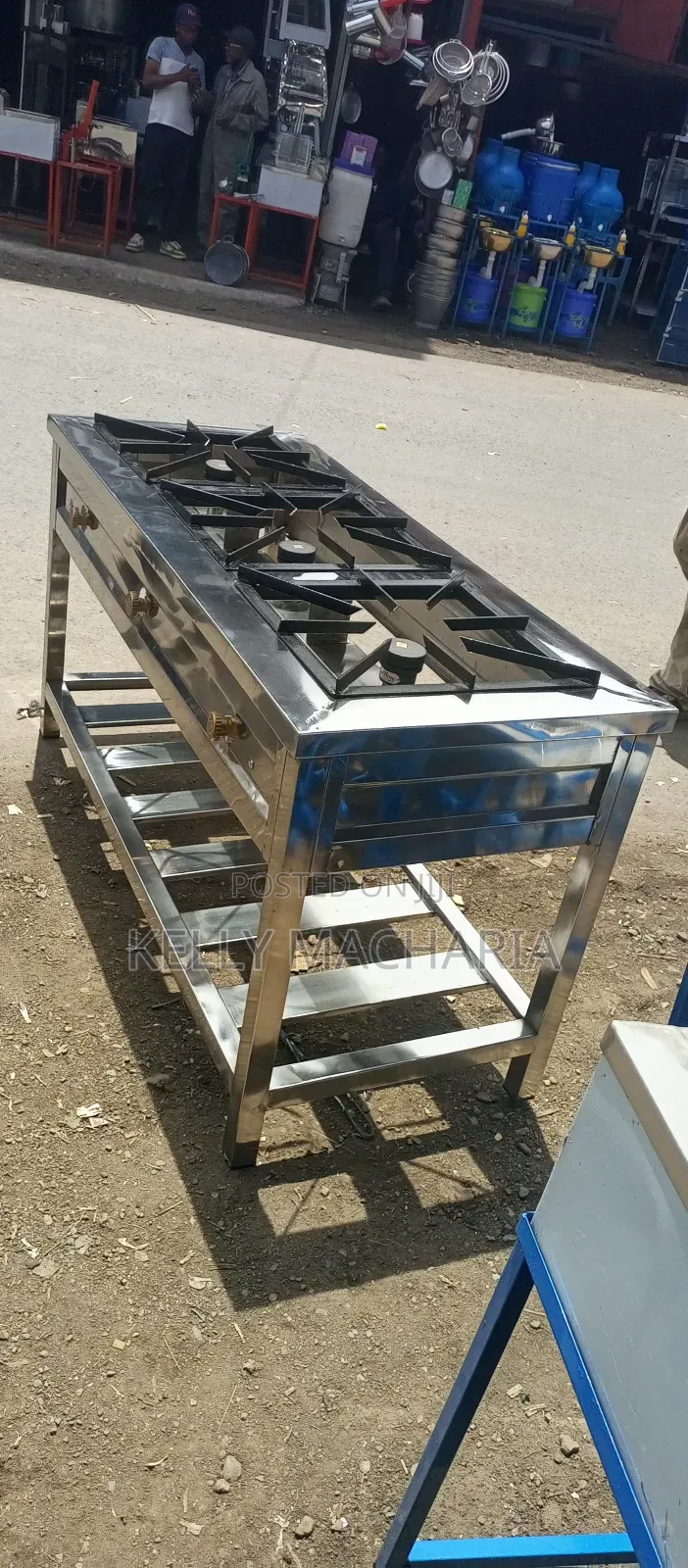 Commercial Stainless Steel Three Burner Gas Grill Jikos