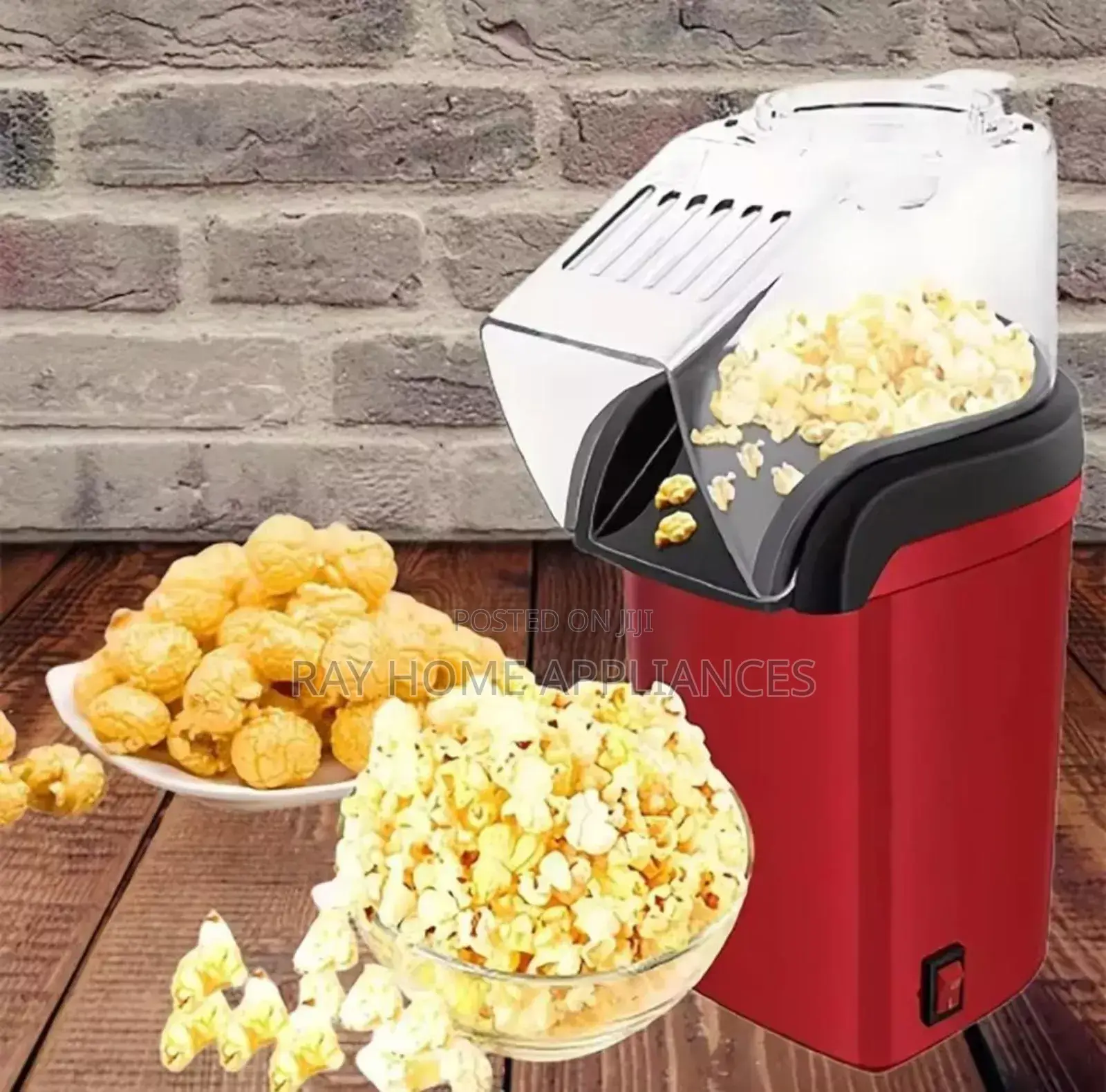 Portable Hot Air Popcorn Maker With Measuring Cup 1200w 240v