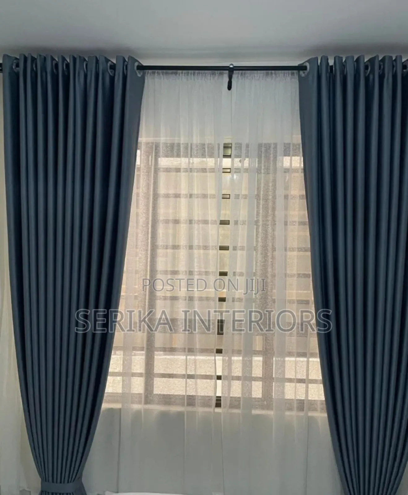 Navy Blue Block Out Curtains Curtains Environmental Friendly Robert