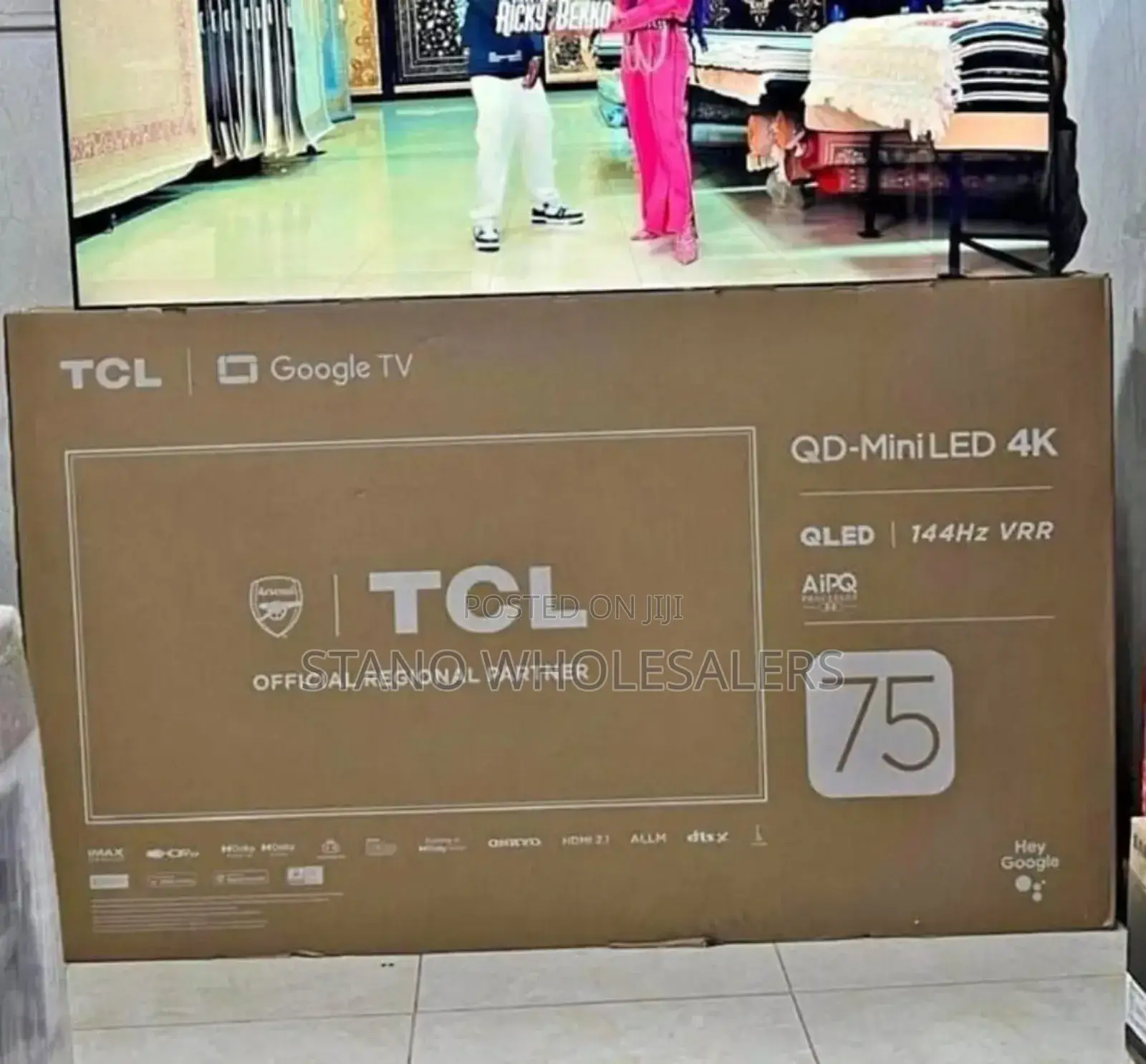 Goggle Tv Qled 4 K 75 Inch Frameless TCL