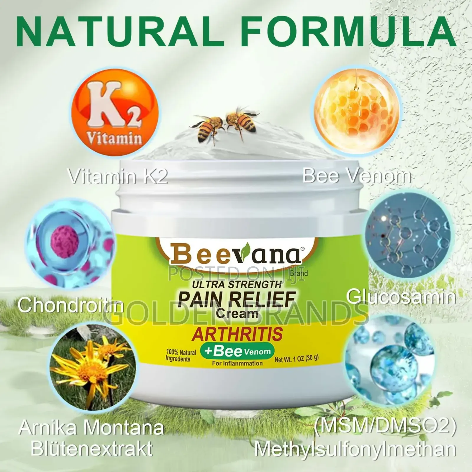 Beevana Ultra Strength Pain Relief Cream-Arthritis + Bee Venom