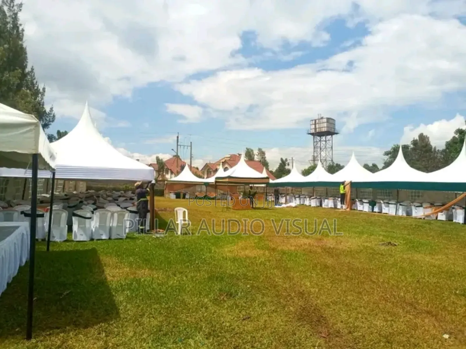Drapped Tents, Tents With Drapings Plastic Chairs/ Seats Hire