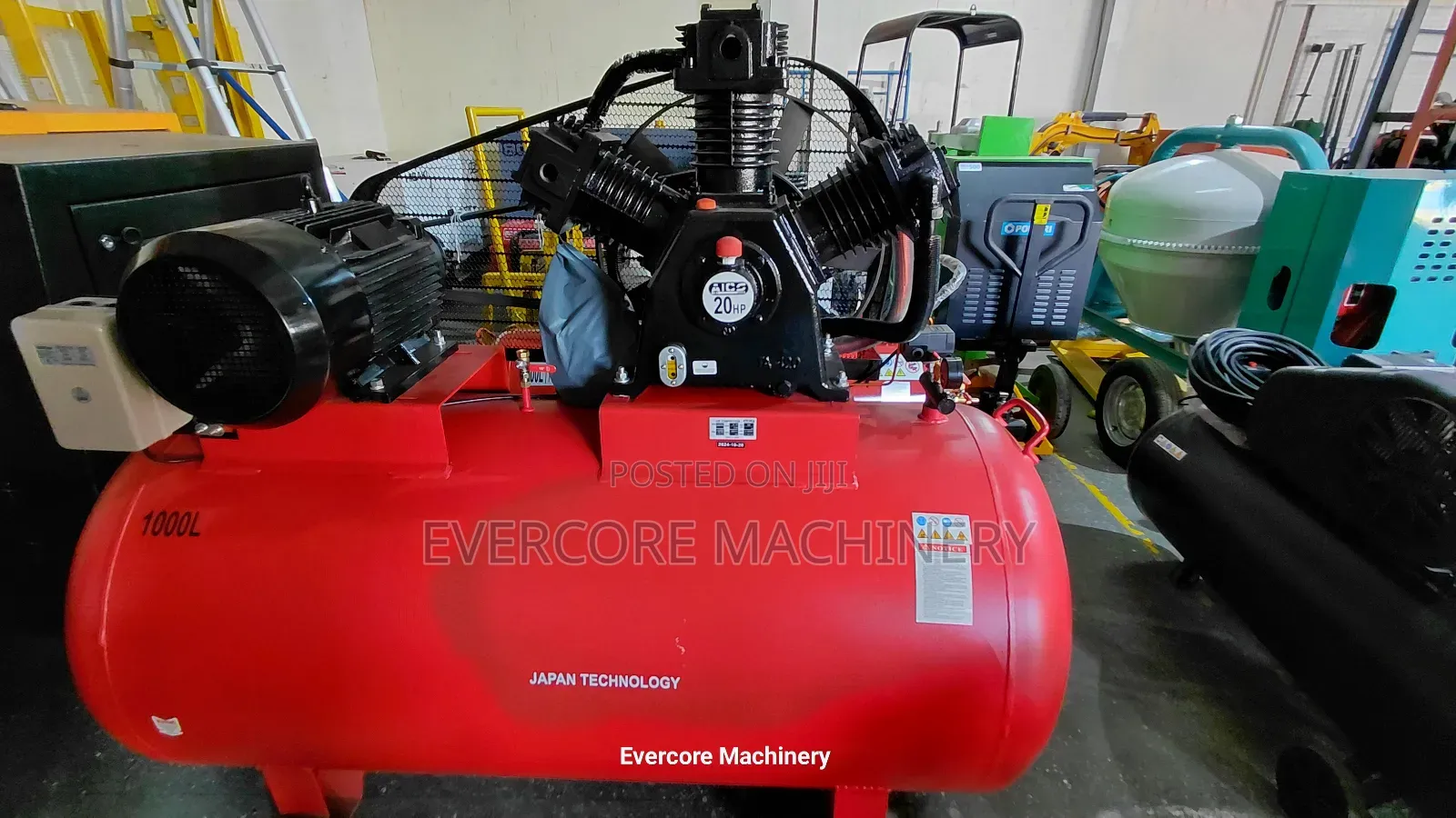 Japan 1000l 20hp Electric Three Phase Air Compressor Machine