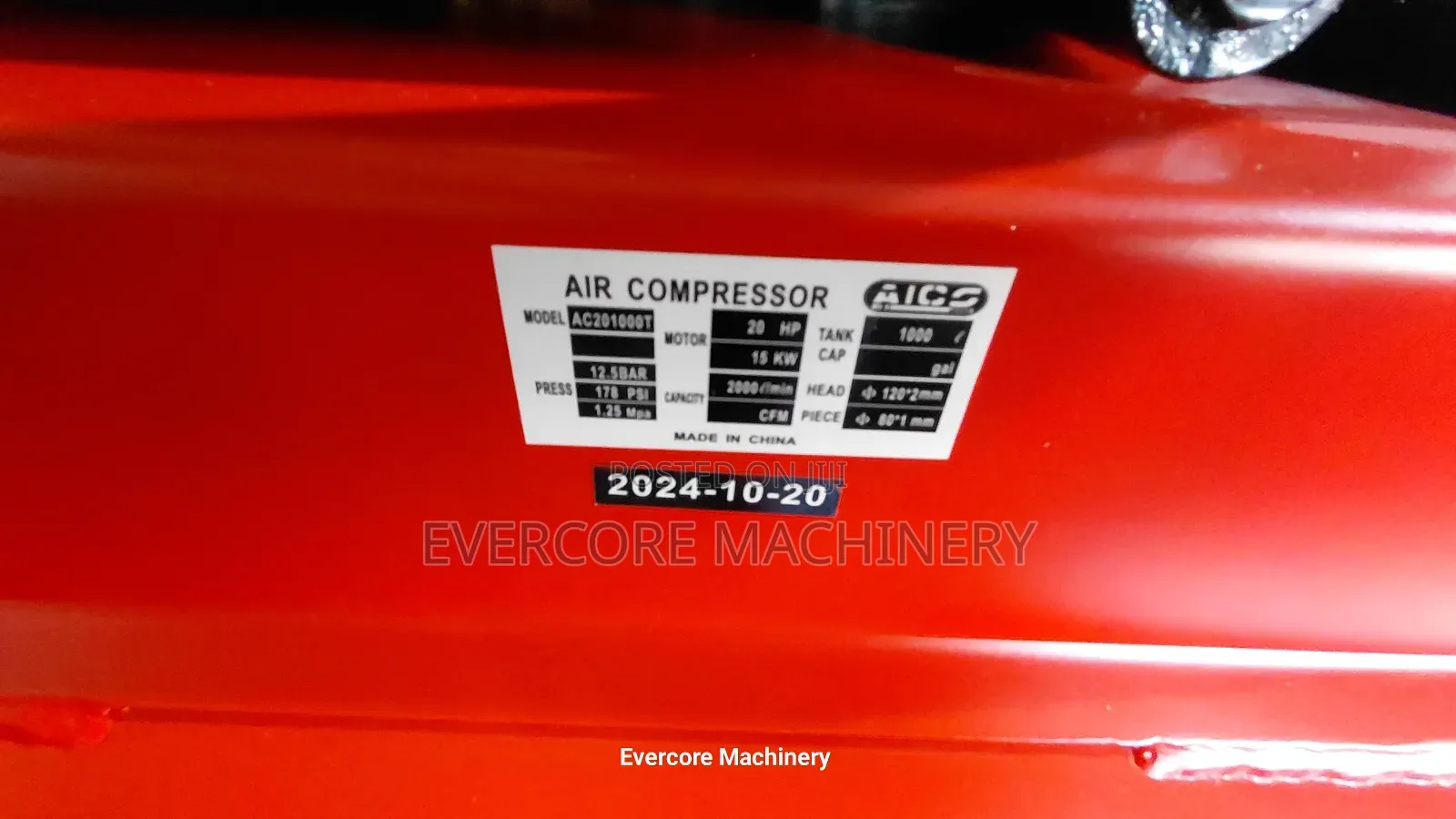 Aico Japan 1000l Electric Air Compressor – 20hp | 12.5 Bar