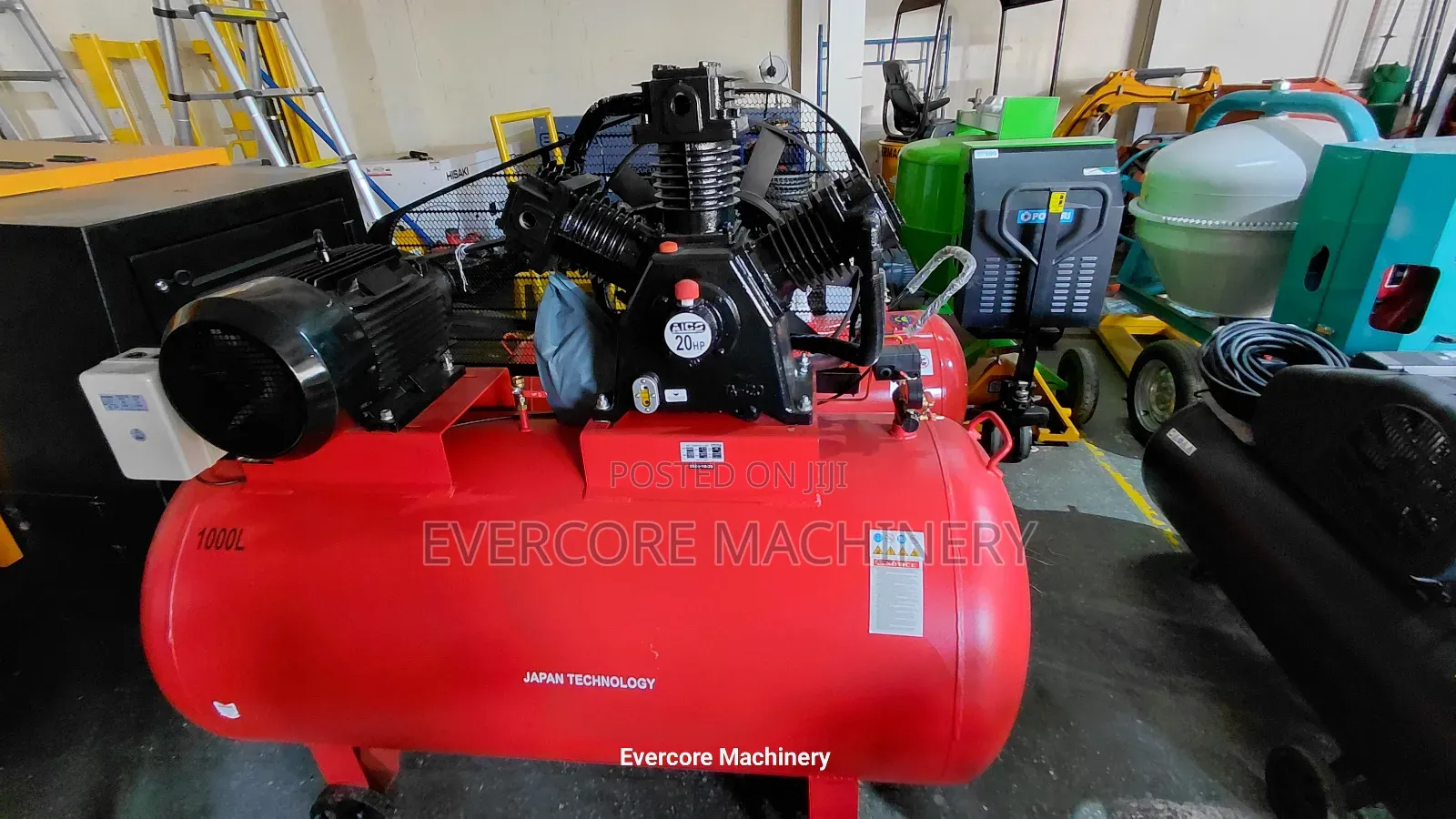 Commercial 20hp 1000l Capacity Air Compressor Machine Three Phase.