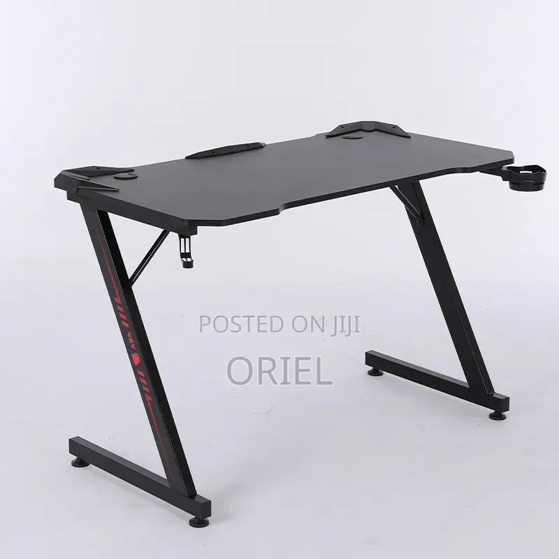 1.2m Gaming Desk : Z Shape Rgb Led Light Gaming Desk