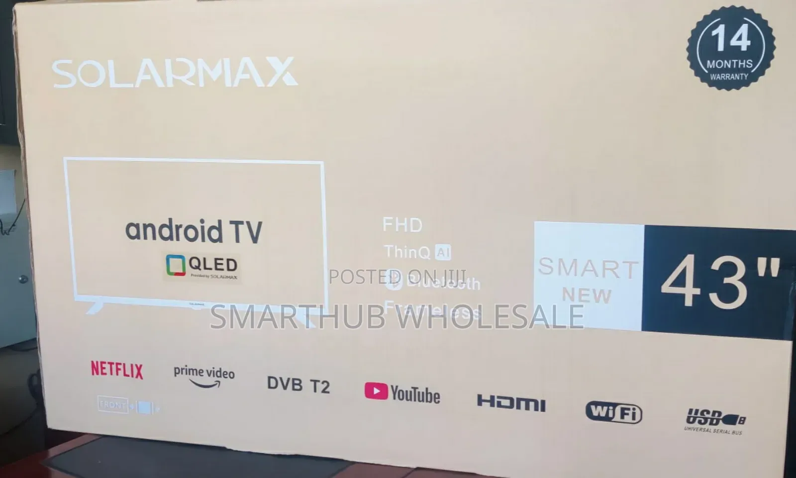 Solarmax 43 Inches Smart Tv