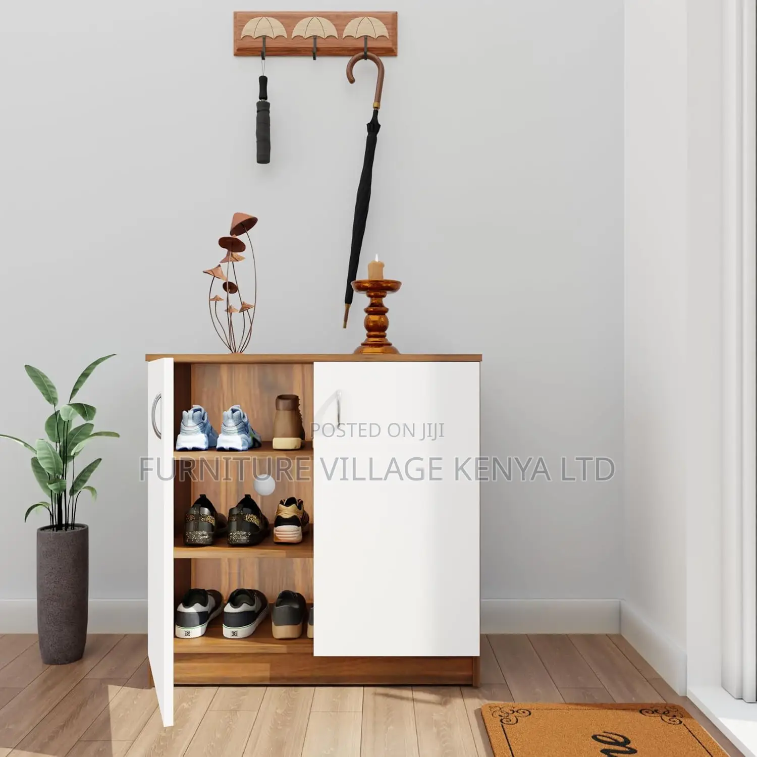 2-door Wooden Office Credenza Cabinet