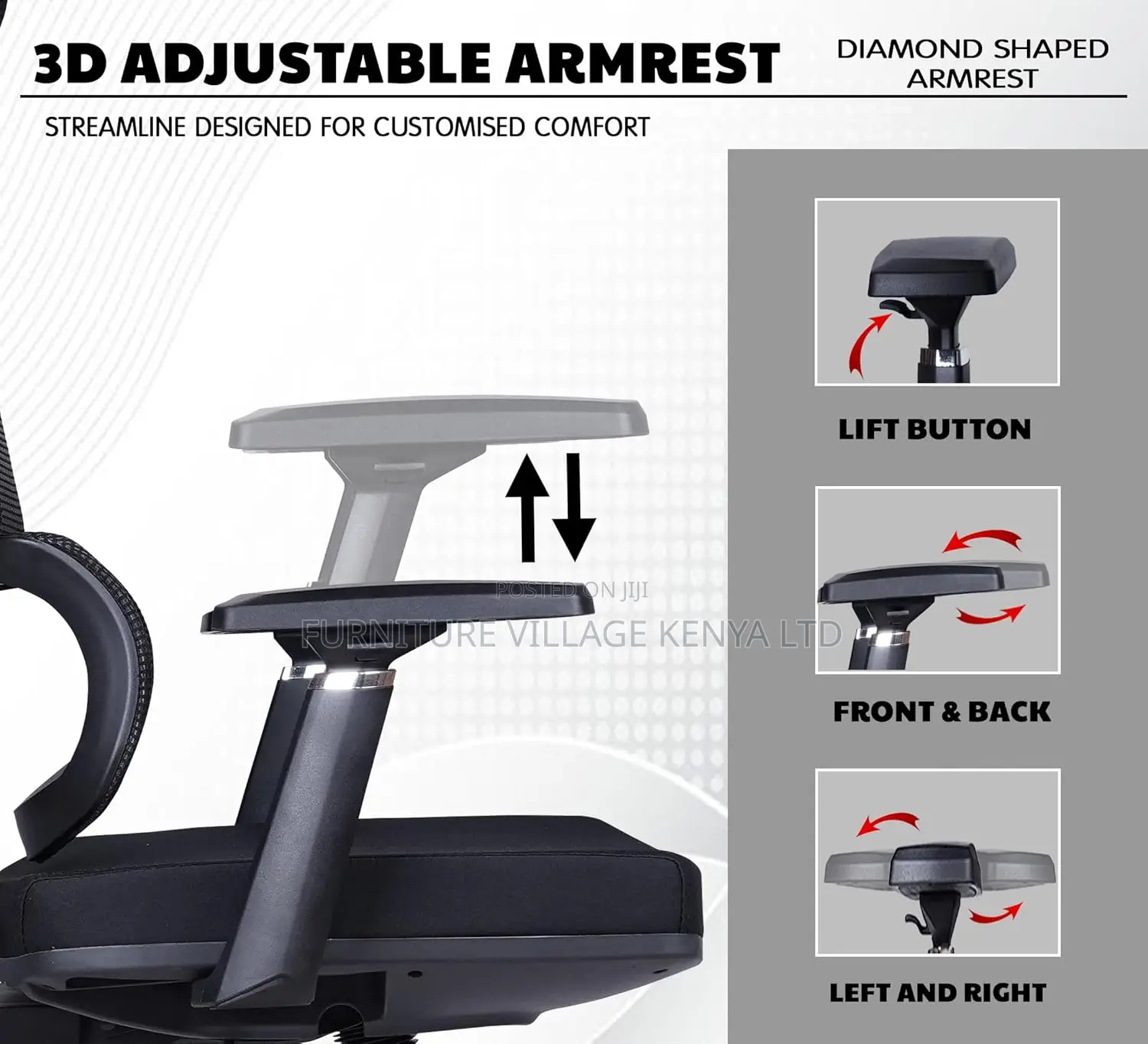 High-back Ergonomic Orthopedic Seat