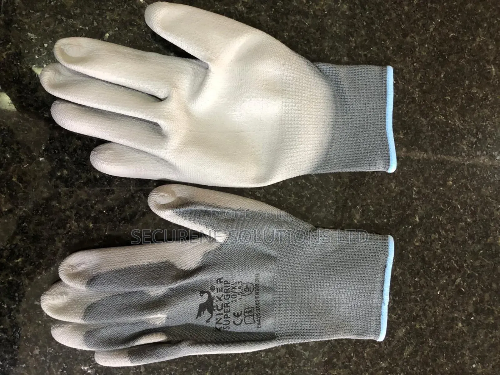 Nitrile-dipped Work Gloves.