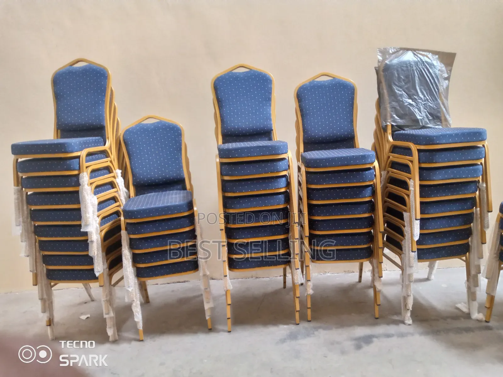 Blue Banquet Chairs