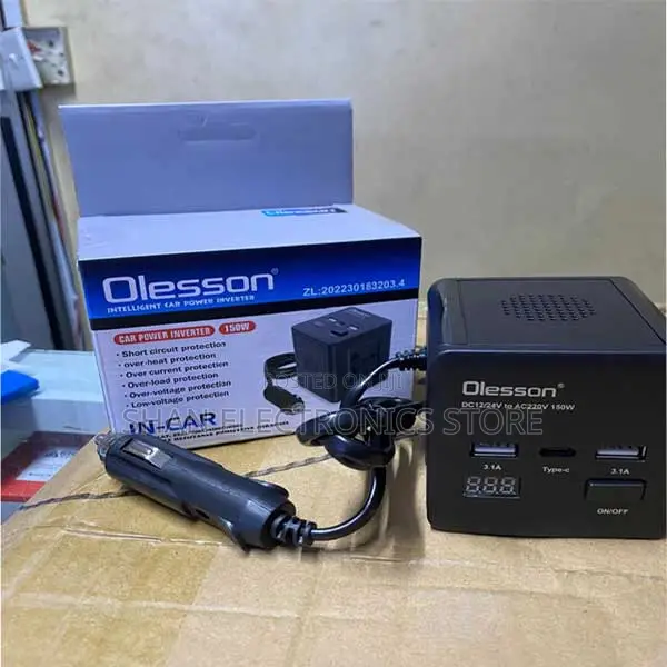 Olesson Intelligent Emergency – Dc 12v to Ac 220v Universal–150w