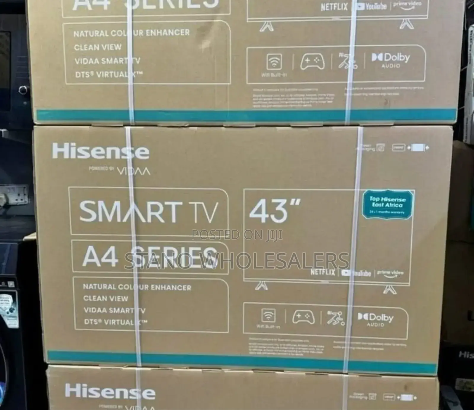 With Warranty Hisense 43 Inch A4 Series Smart Tv