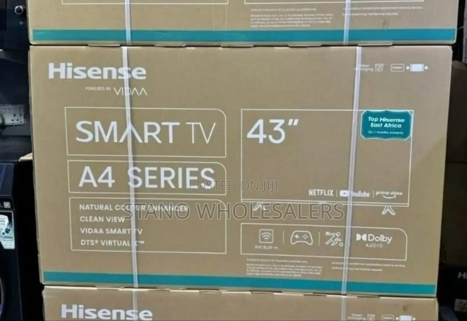 With Warranty Hisense 43 Inch A4 Series Smart Tv