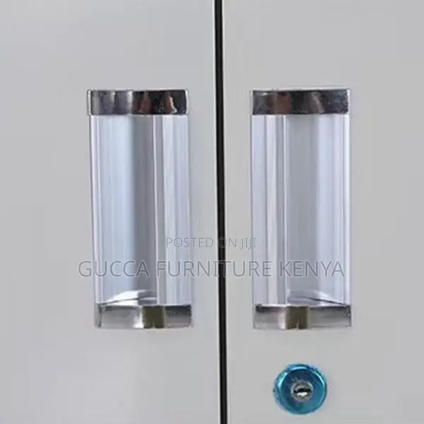 2-door Half Glass Office Cabinet With Safe