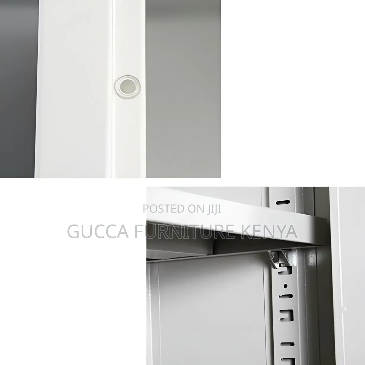 2-door Half Glass Office Cabinet With Safe