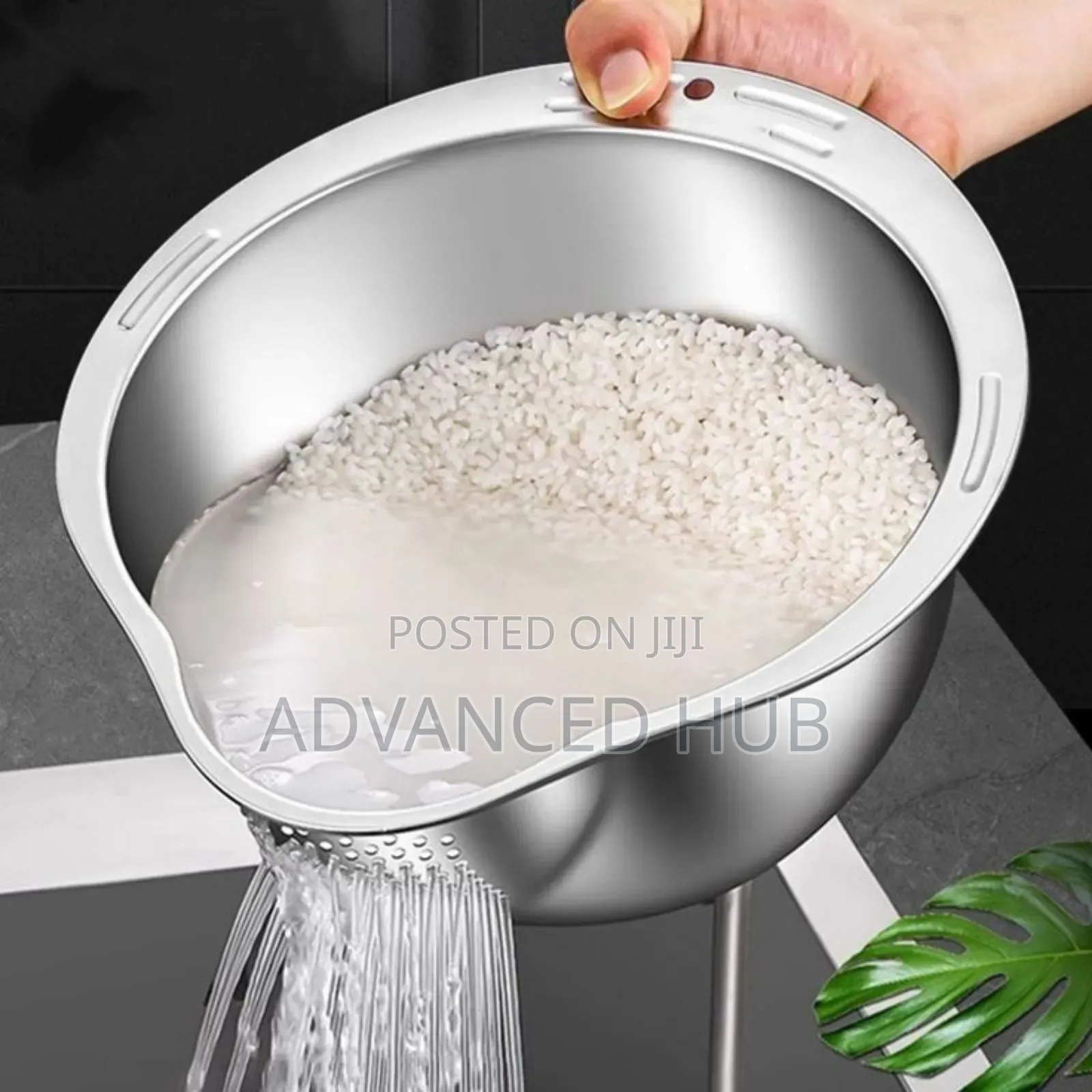 Heavy Duty Stainless Steel Rice Washer Strainer/Colander