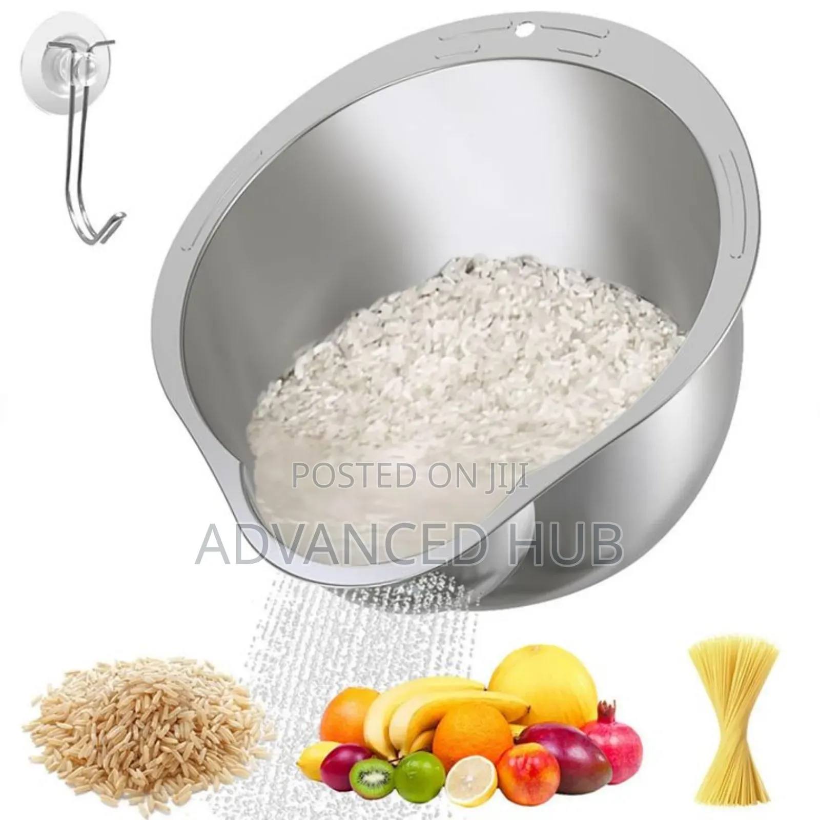 Heavy Duty Stainless Steel Rice Washer Strainer/Colander
