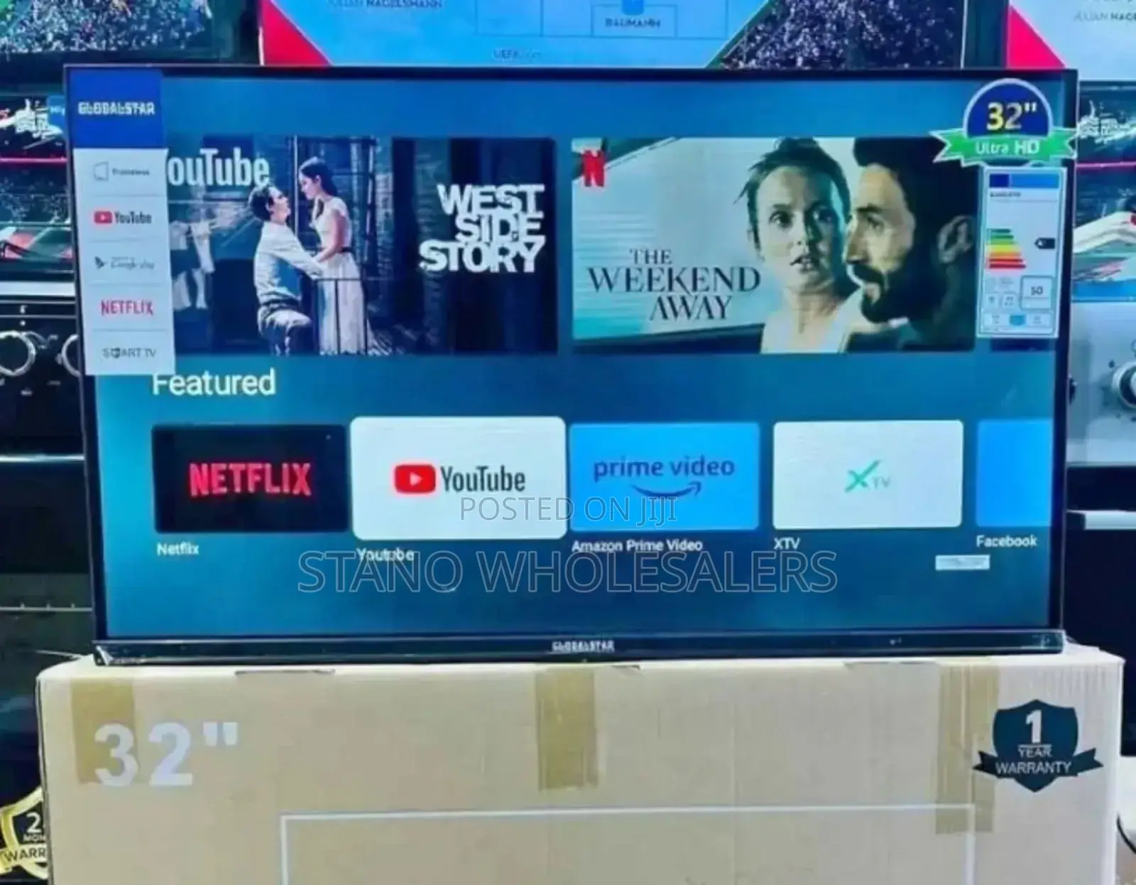 Frameless 32 Inch Smart Tv Globalstar