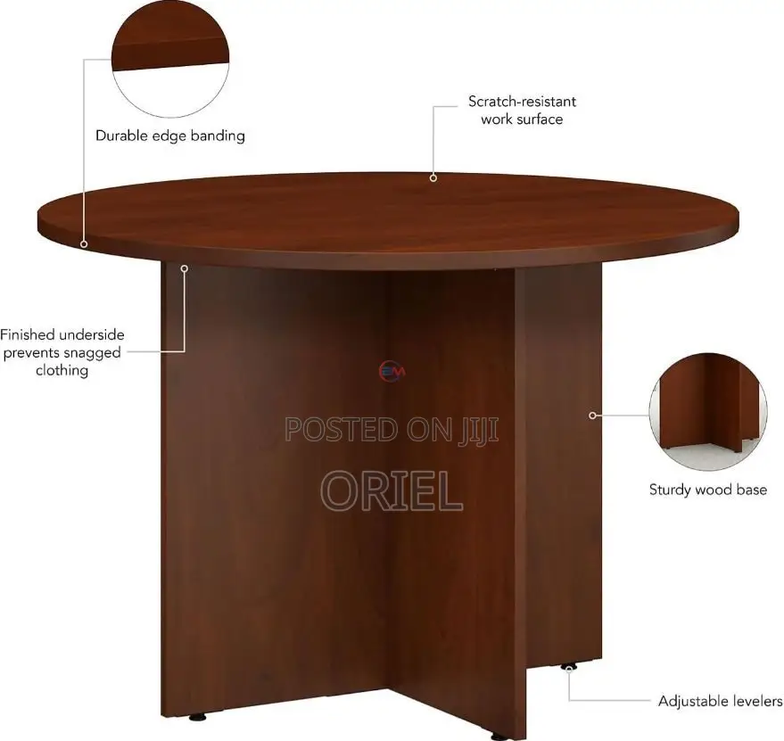 Modern Meeting Table : 4-Seater Round Conference Table