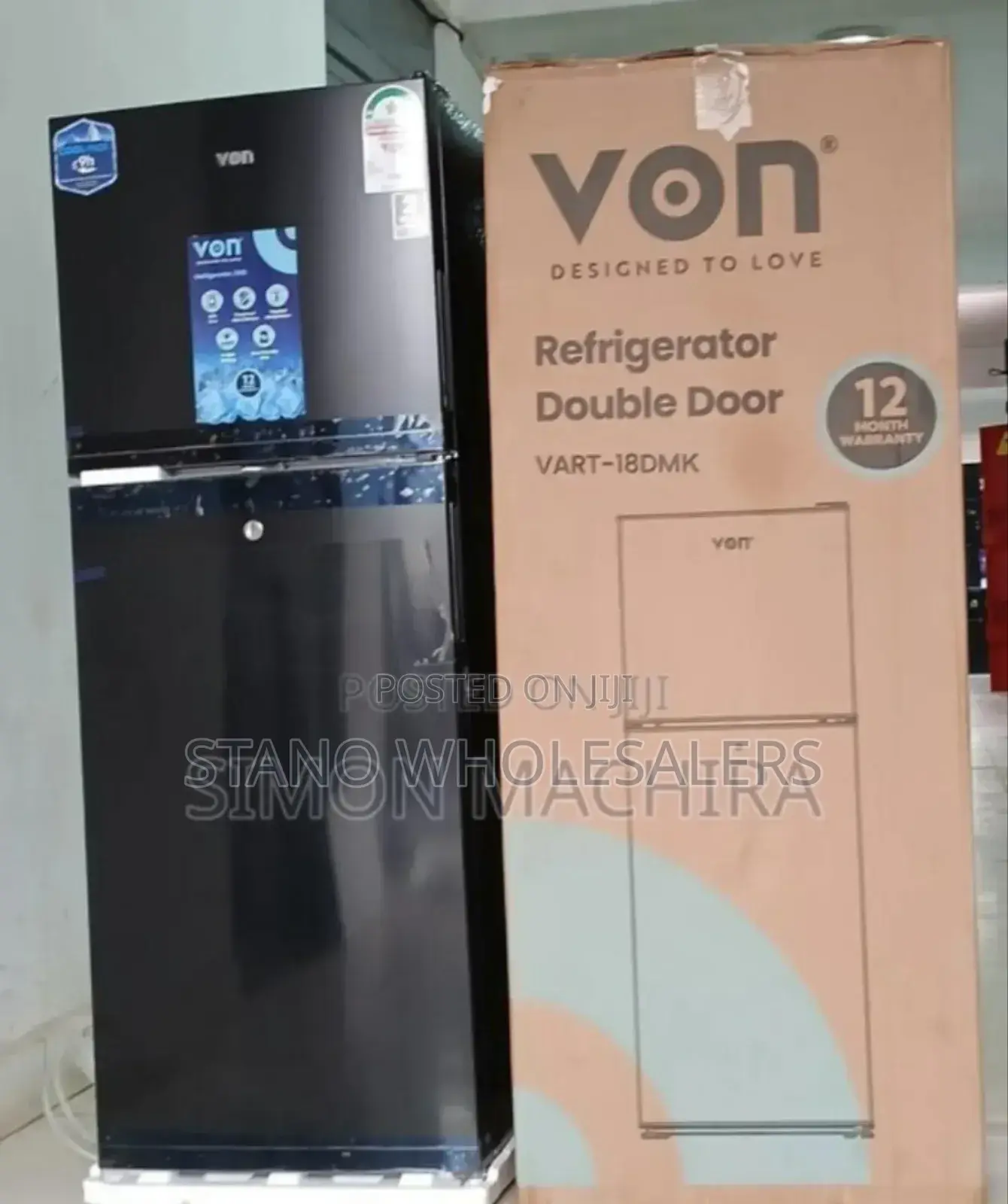 VRT 138l Black Von 138l Fridge. Black at ✓✓