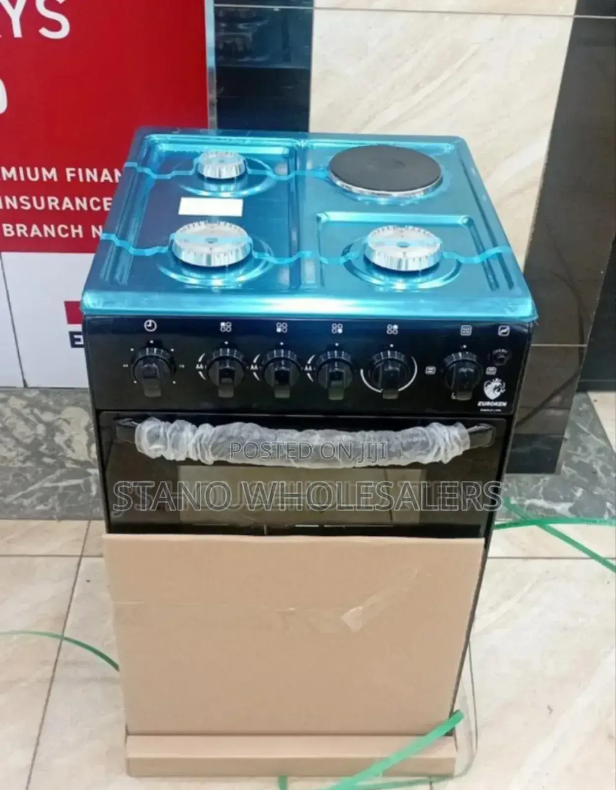With Hot Plate. New Euroken 3+1 Gas Cooker