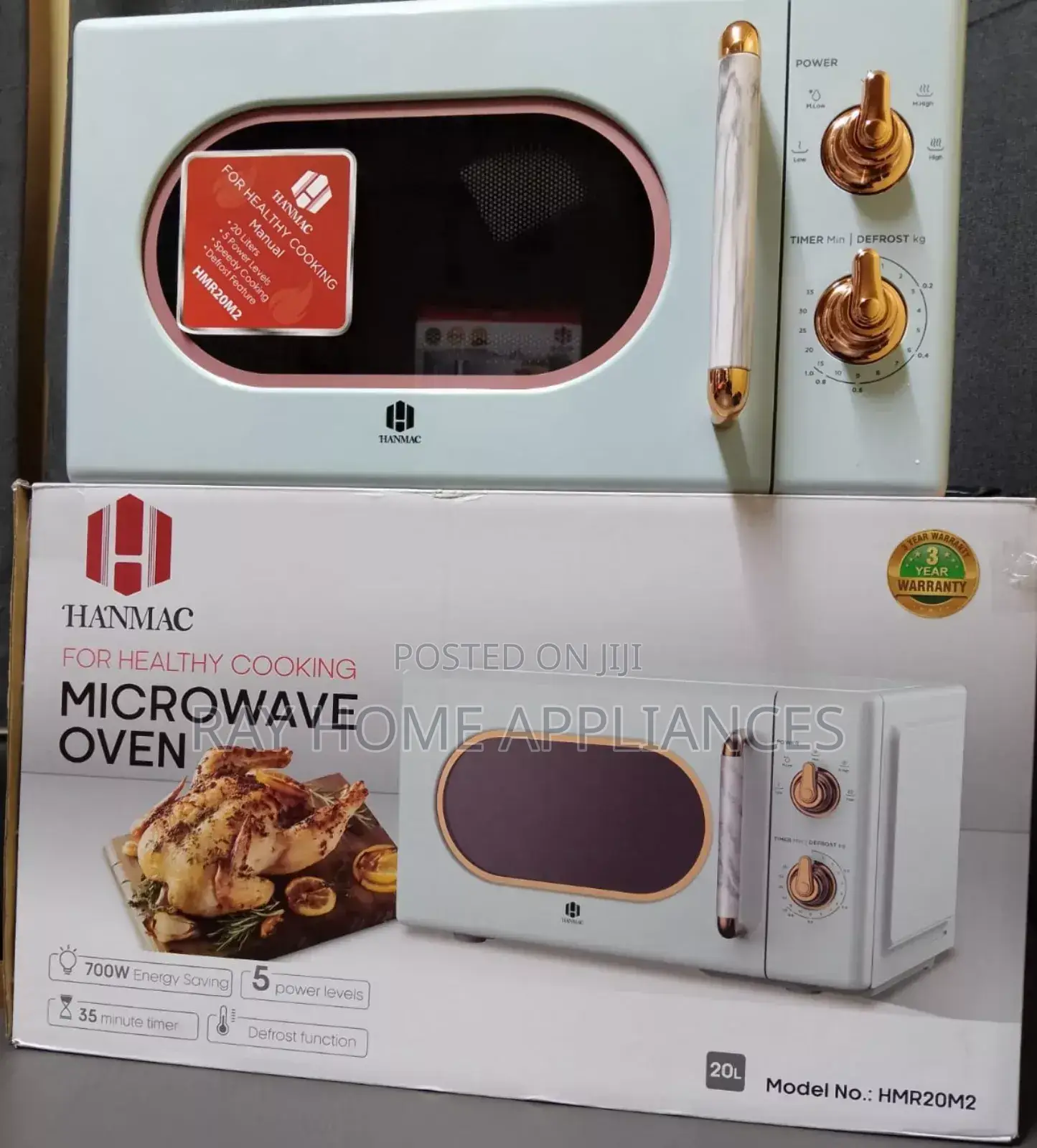 20litres Hanmac Manual Microwave (3 Years Warranty)