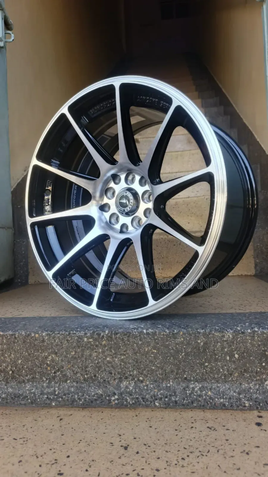 Size 17 Black Silver Sports Rims