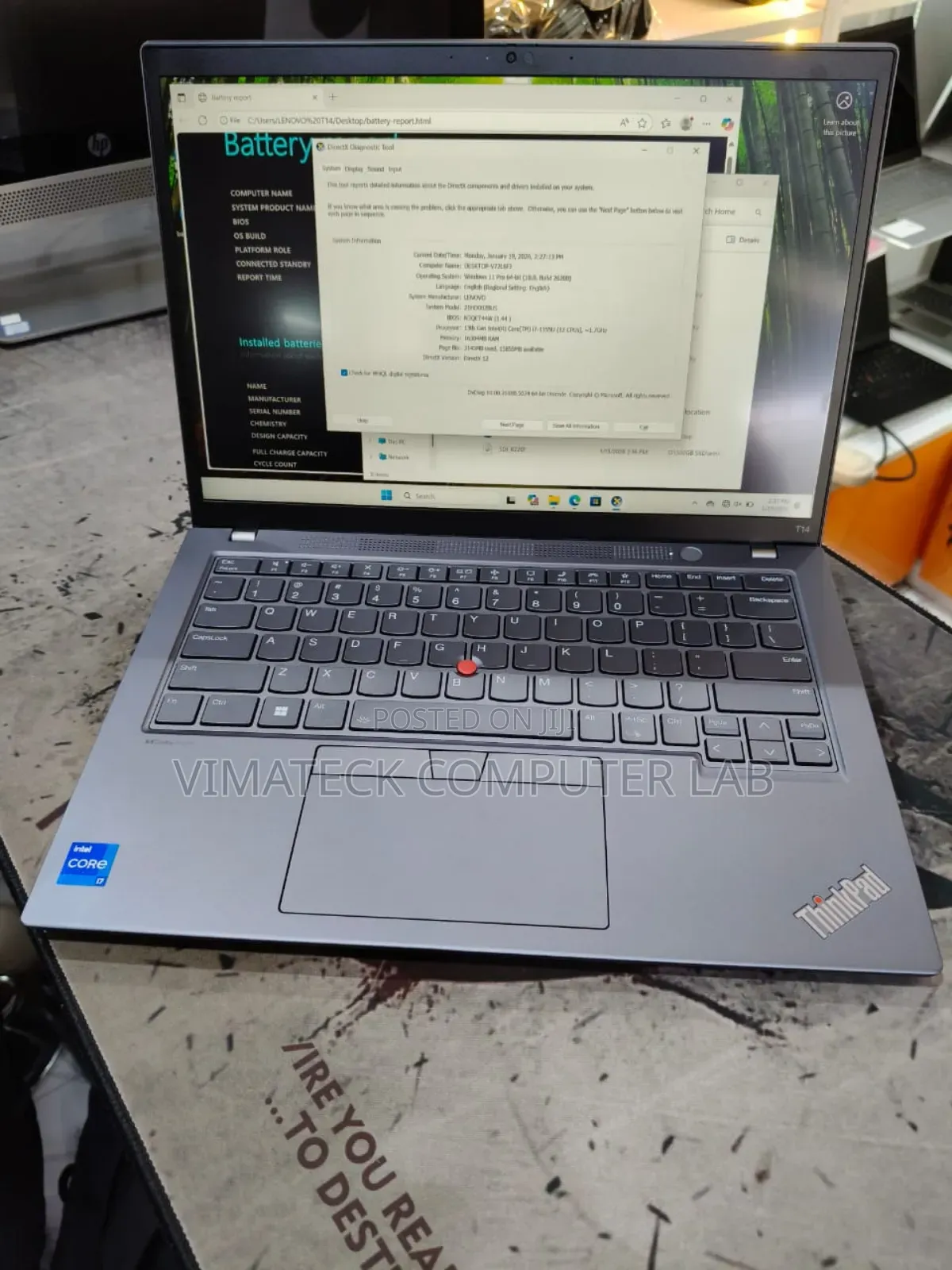 Laptop Lenovo ThinkPad T14 16GB Intel Core I7 SSD 512GB