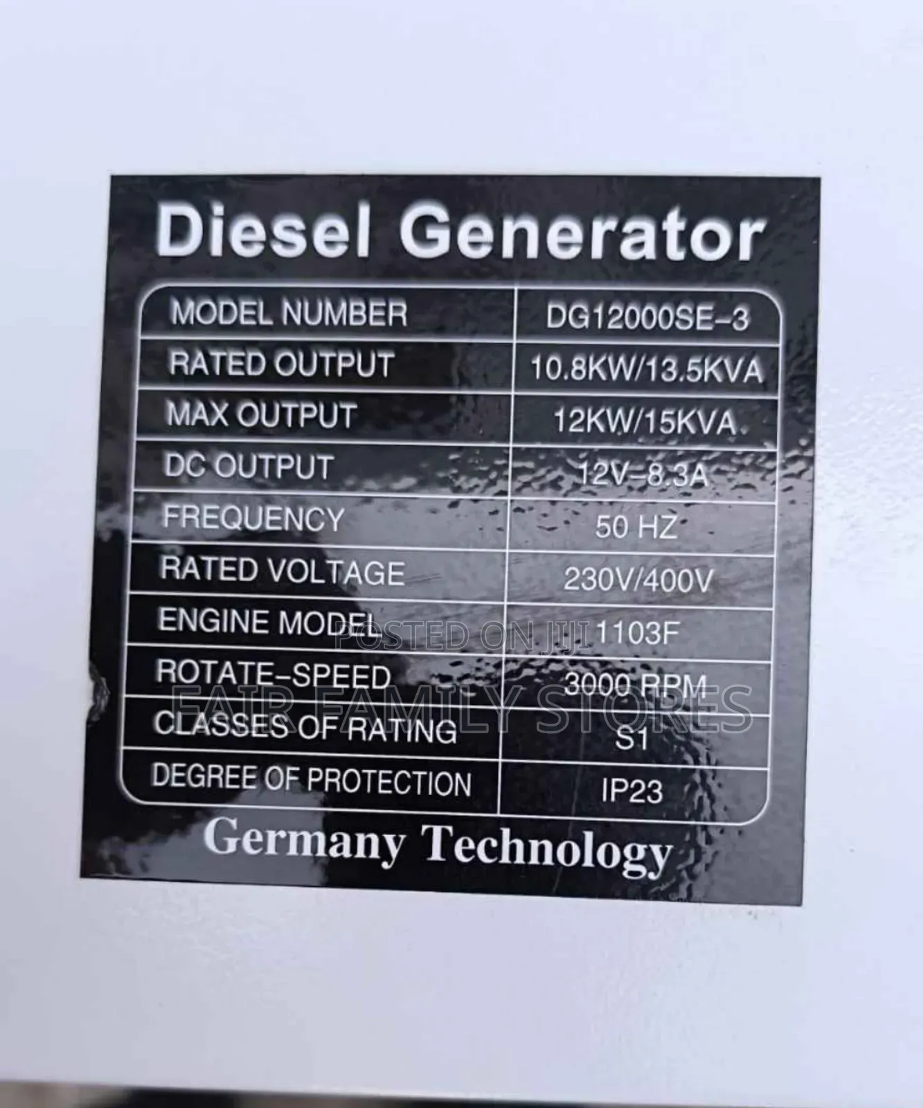 12 Kva Pulsar Diesel Silent Generator — Heavy Duty, Dual-phase (Ats).