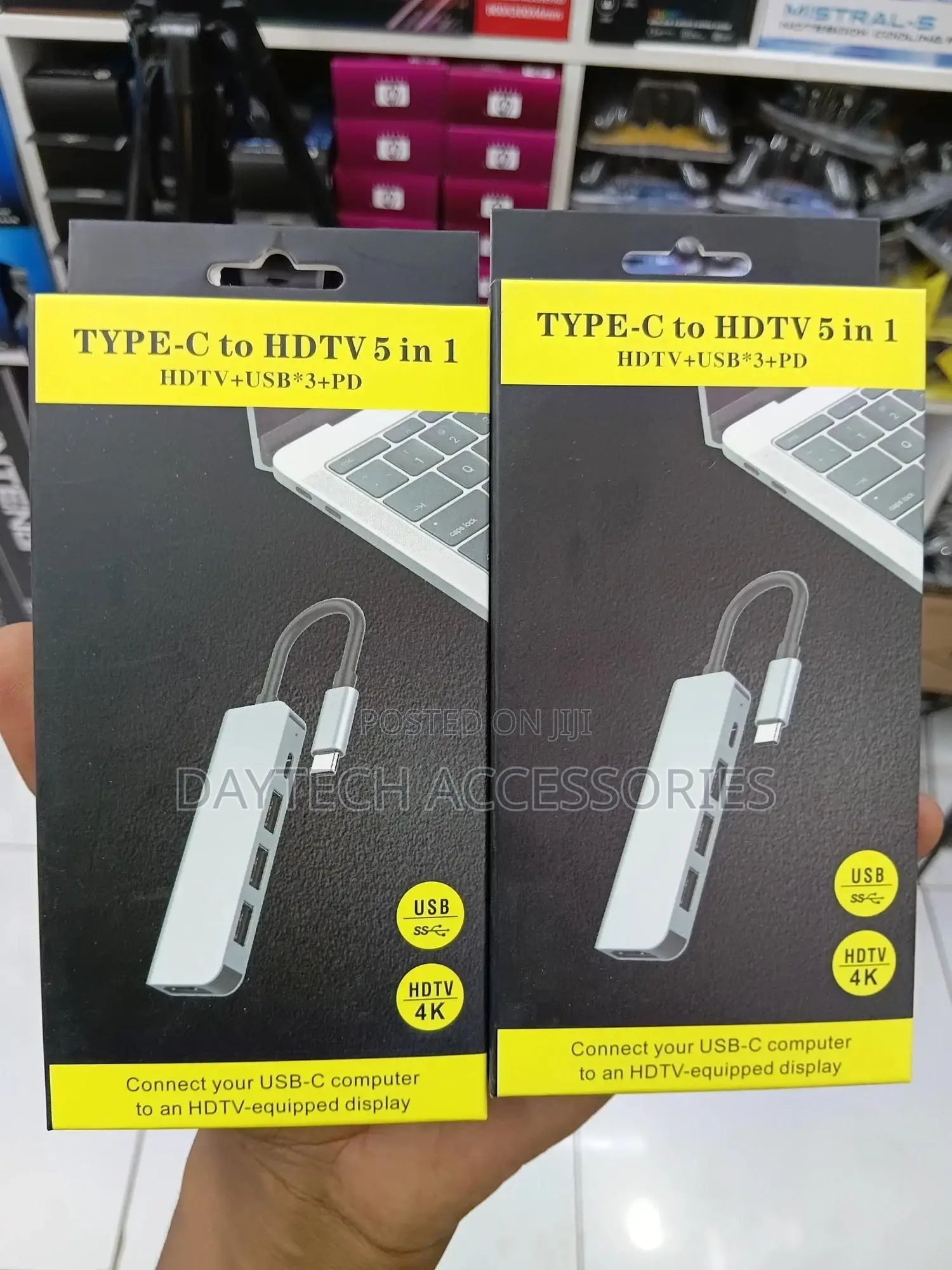 This Is a 5-in-1 Usb-C to HDTV Adapter Hub.