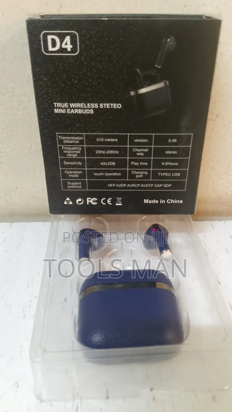 D4 True Wireless Earbuds.