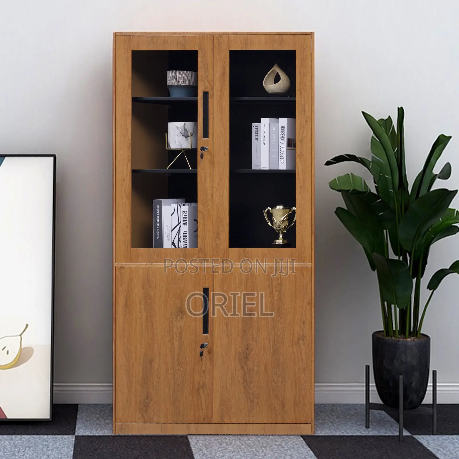 Modern Office Cabinet : 2-Door Wooden Office Cabinet