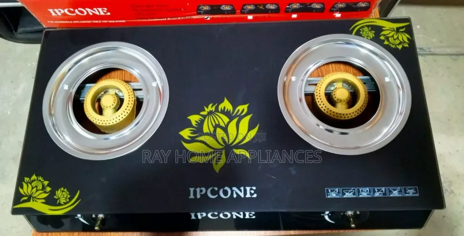 Ipcone Glass 2 Burner Cooker
